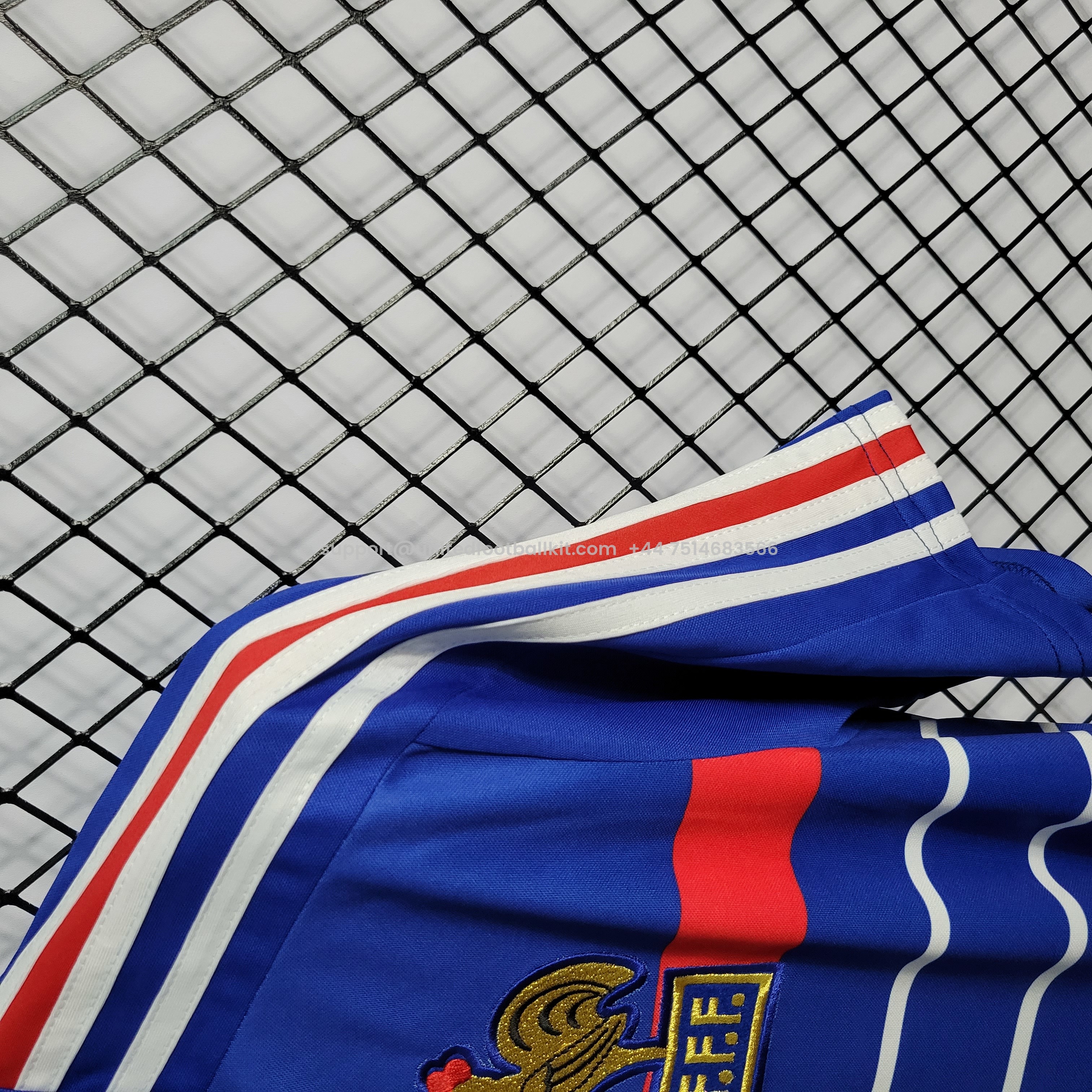 Unitedfootballkit.com | Retro France 1984 Home Stadium Jersey -Customize Name, Number and Patch | Worldwide Shipping