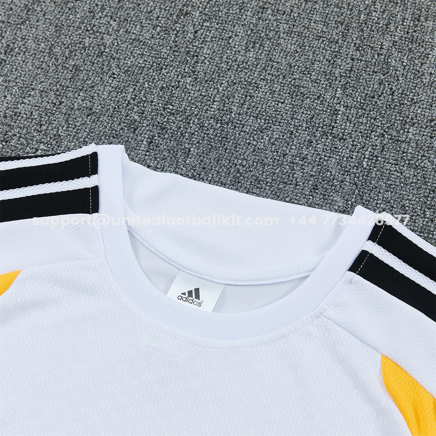Unitedfootballkit.com | Germany 2026 Short-Sleeve Training Set - White Top and Black Shorts -Customize Name, Number and Patch | Worldwide Shipping