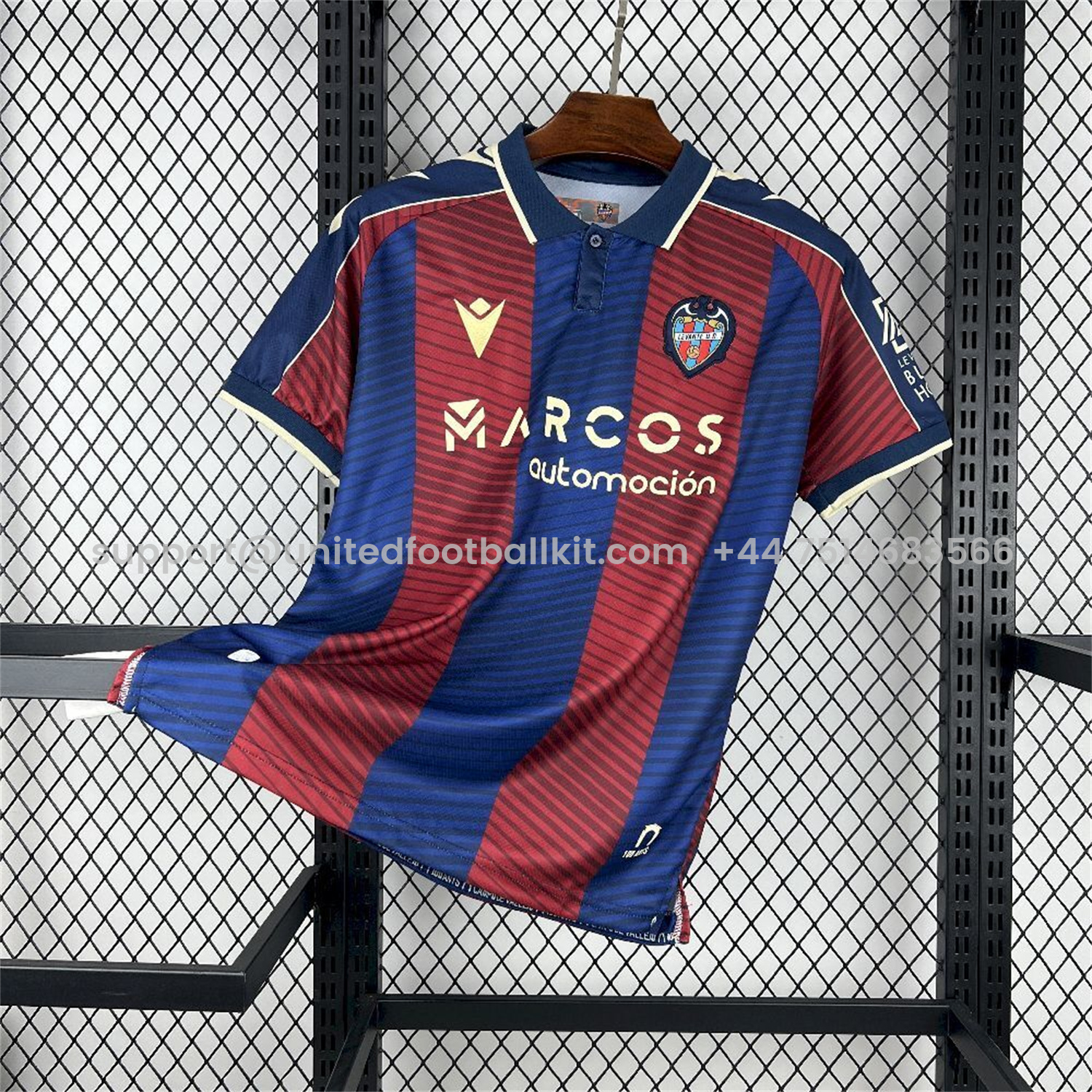 Unitedfootballkit.com | Levante UD 25-26 Home Jersey - Fans Version -Customize Name, Number and Patch | Worldwide Shipping