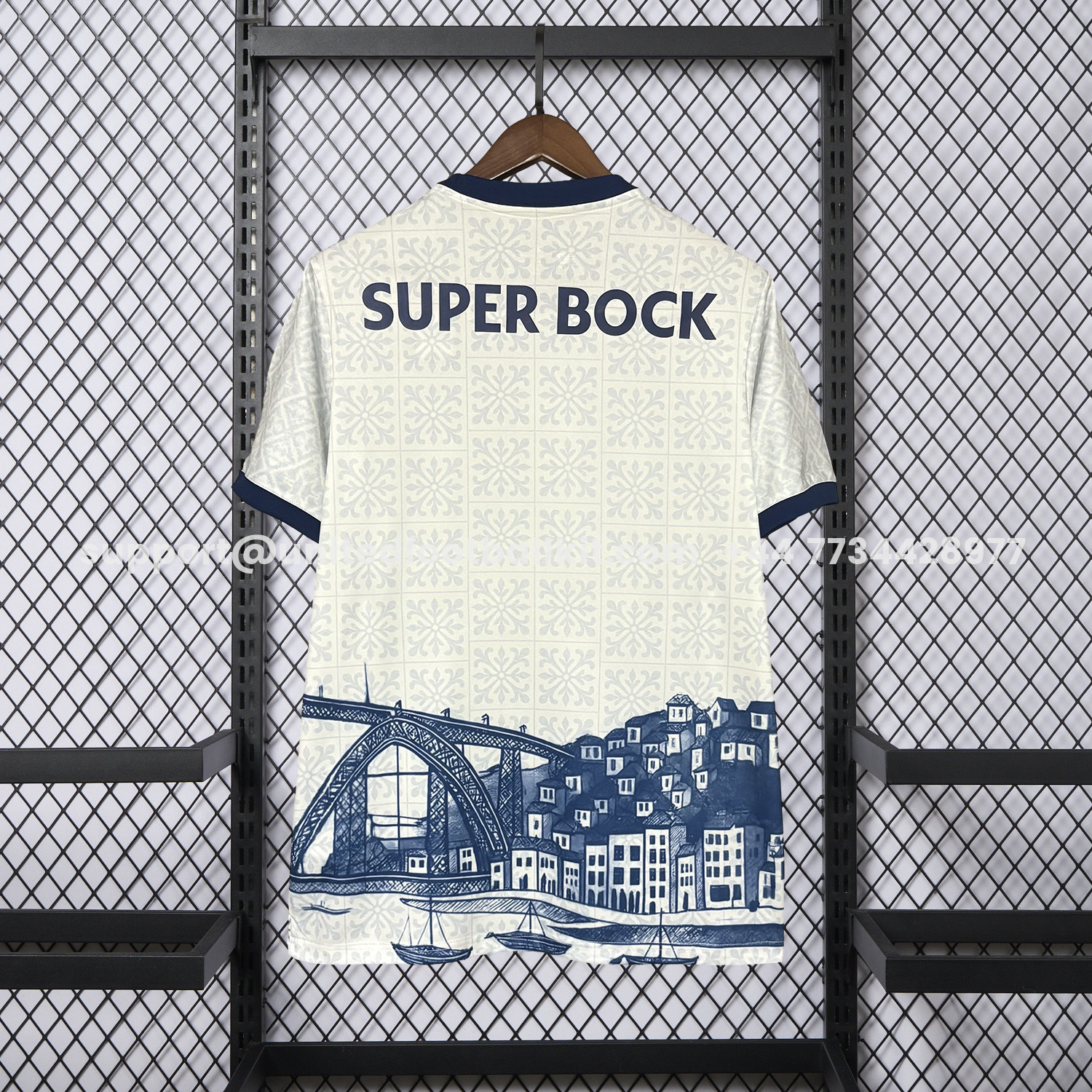 Unitedfootballkit.com | Porto 25-26 Ponte Maria Pia And Clérigos Church Jersey - Fans Version -Customize Name, Number and Patch | Worldwide Shipping