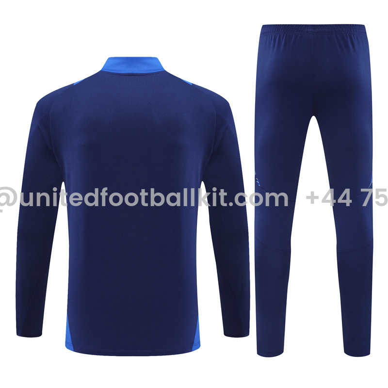 Unitedfootballkit.com | Al Nassr Riyadh Victory 24-25 Long Sleeve Training Set - Royal Blue -Customize Name, Number and Patch | Worldwide Shipping