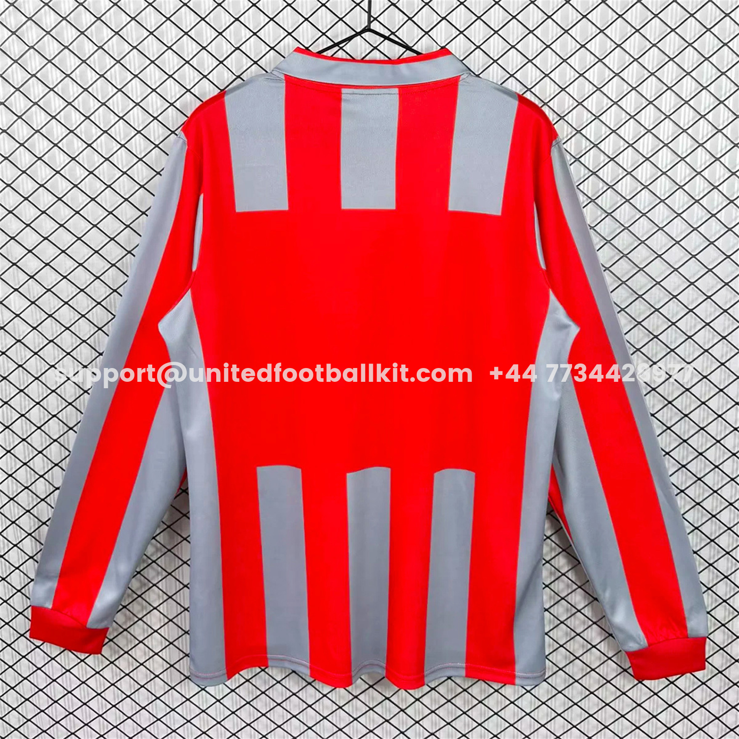 Unitedfootballkit.com | Retro Cremonese 1995-96 Home Long Sleeves Jersey -Customize Name, Number and Patch | Worldwide Shipping