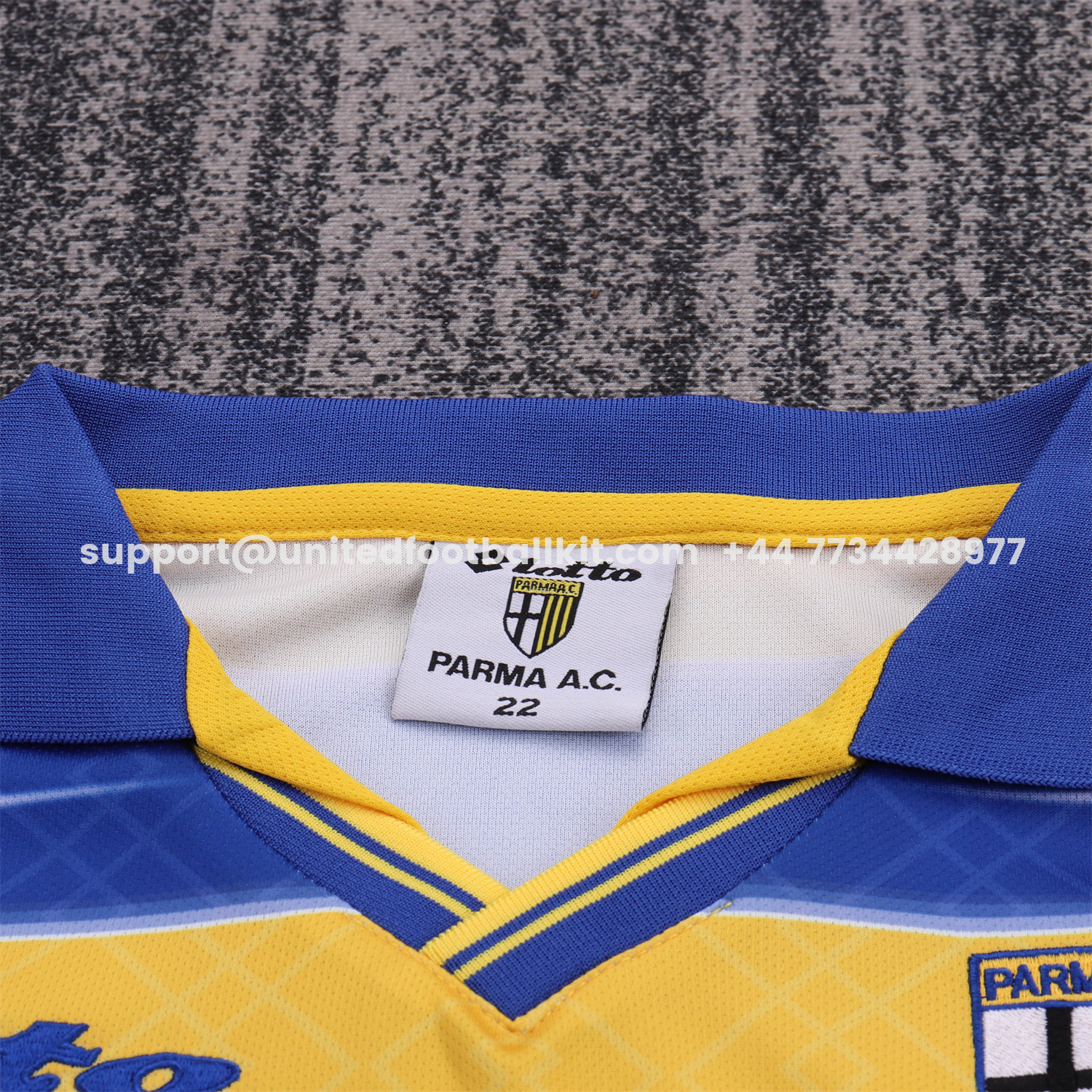 Unitedfootballkit.com | Retro Parma 1998-99 Home Kids Kit -Customize Name, Number and Patch | Worldwide Shipping