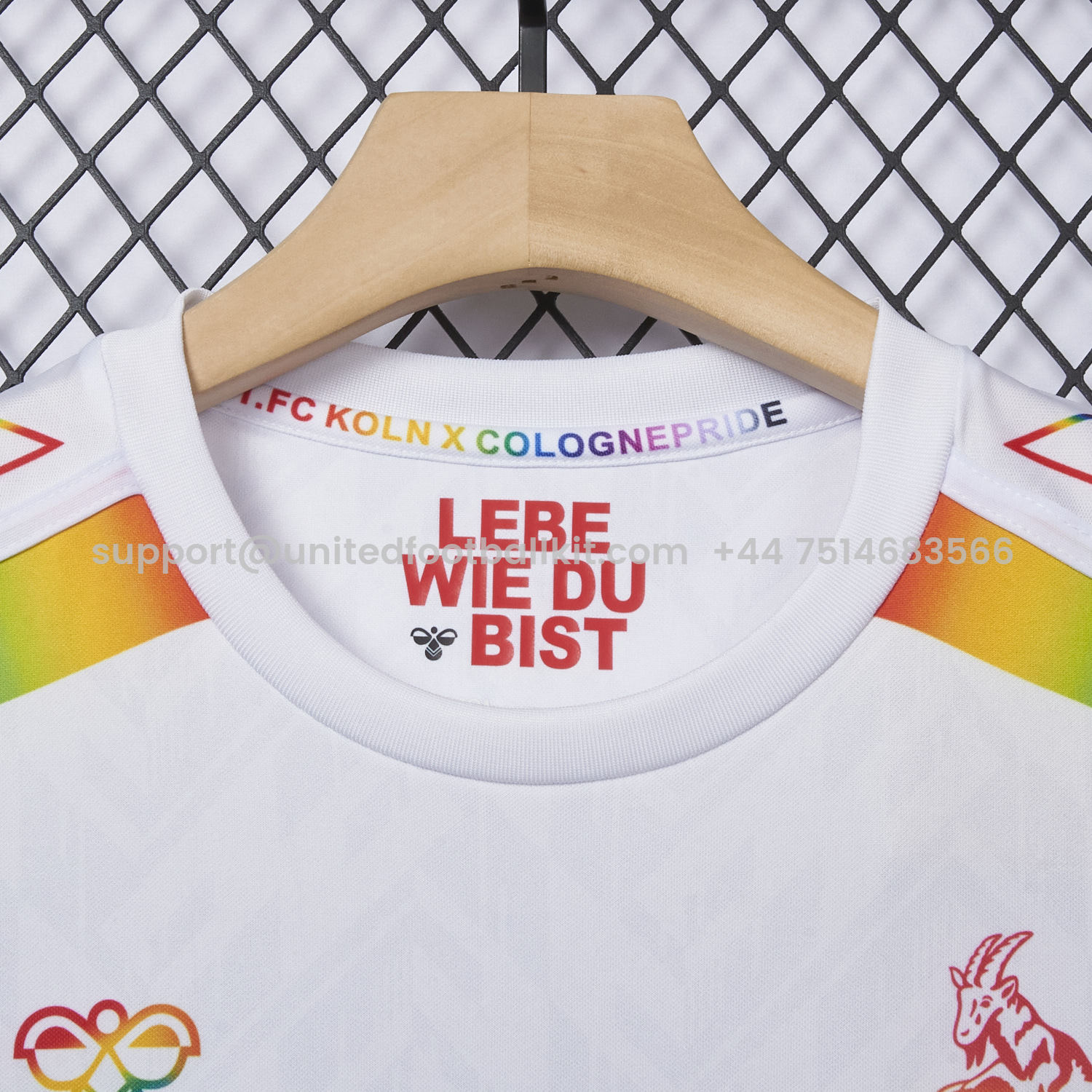 Unitedfootballkit.com | 1. FC Köln 2024-25 Pride Diversity Special Edition Jersey - Fans Version -Customize Name, Number and Patch | Worldwide Shipping