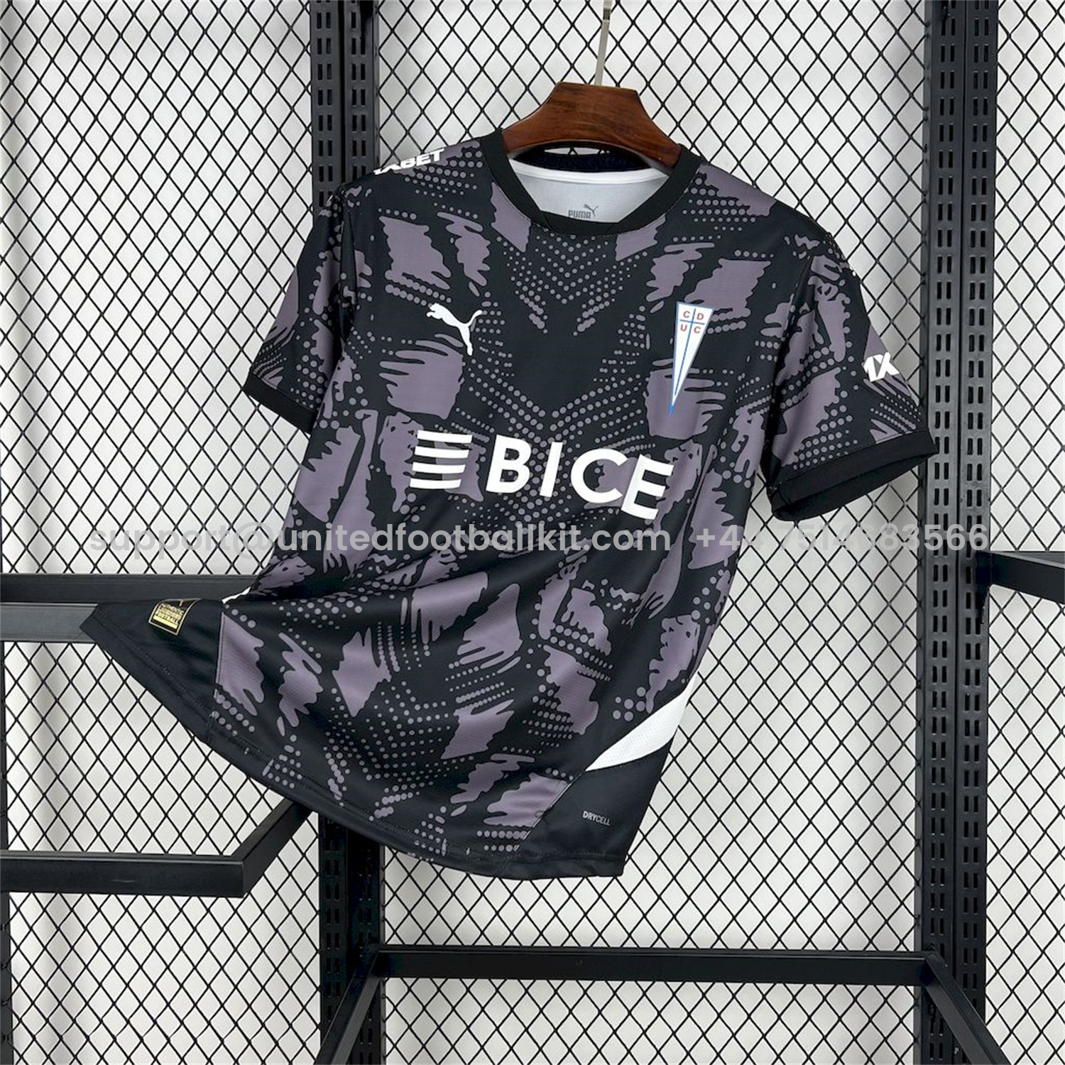 Unitedfootballkit.com | Universidad Católica del Chile 2025 Black GK Goalkeeper Jersey - Fans Version -Customize Name, Number and Patch | Worldwide Shipping