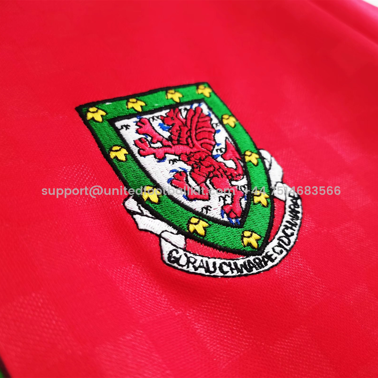 Unitedfootballkit.com | Retro Wales 1996 Home Stadium Jersey -Customize Name, Number and Patch | Worldwide Shipping