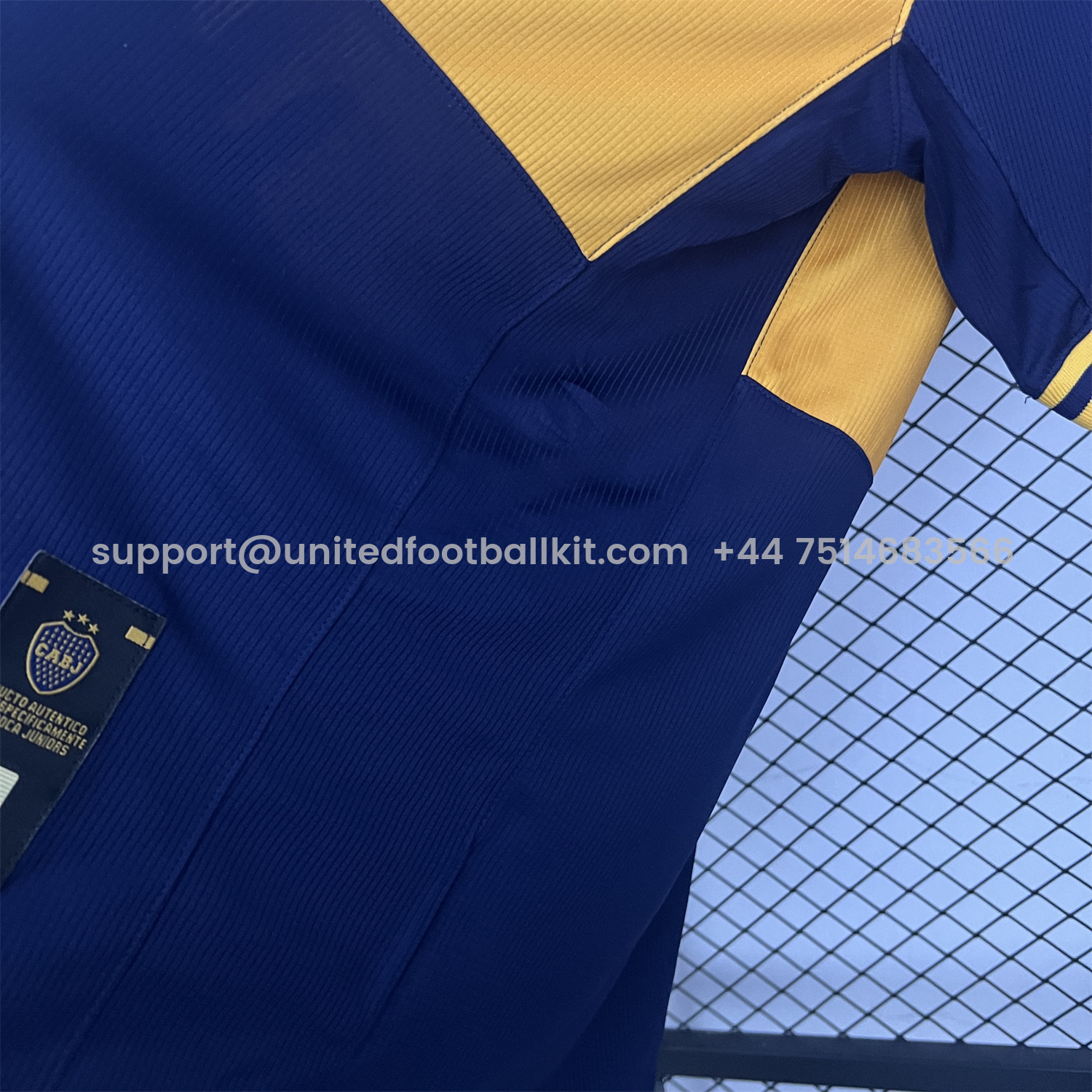 Unitedfootballkit.com | Retro Boca Juniors 2006-07 Home Jersey -Customize Name, Number and Patch | Worldwide Shipping