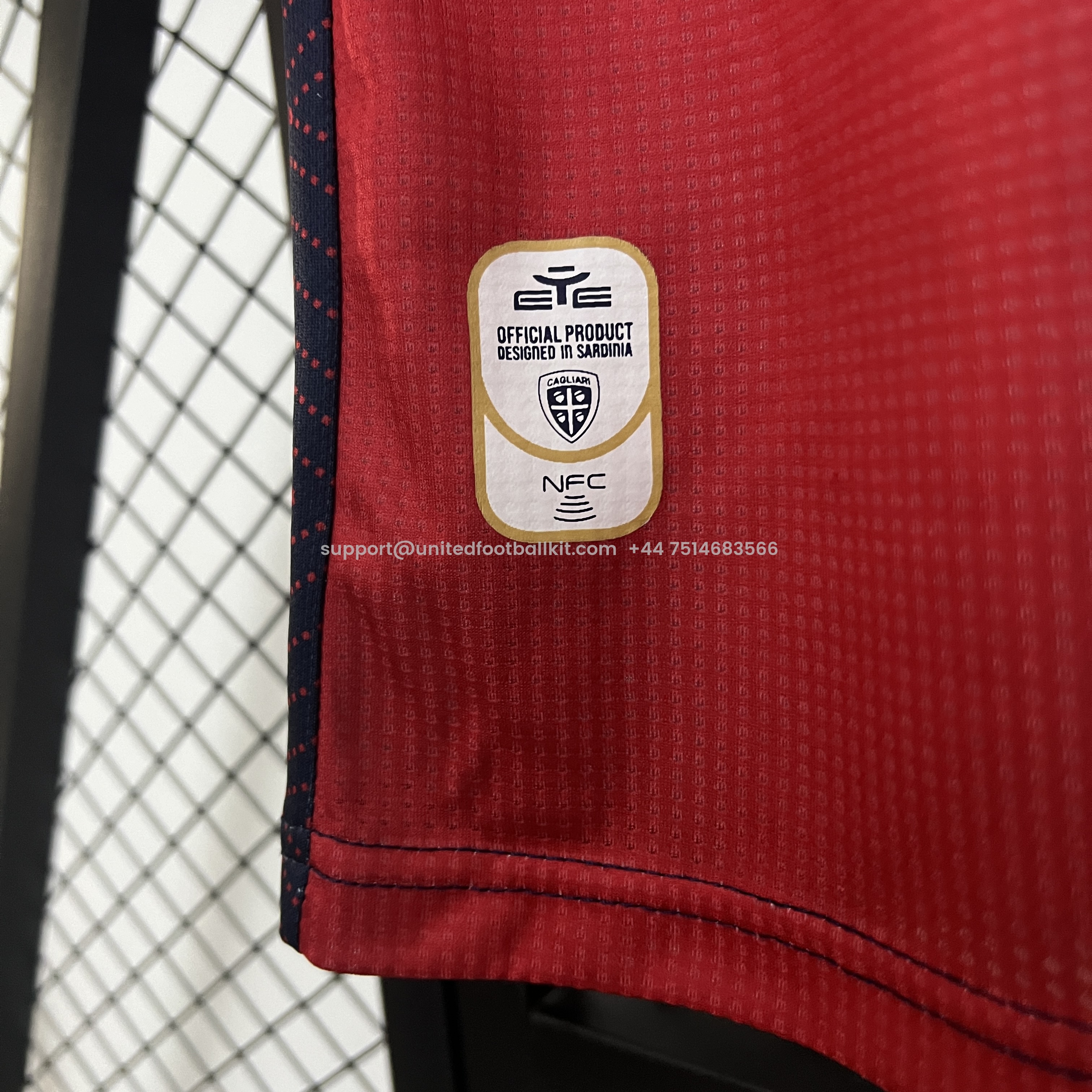 Unitedfootballkit.com | Cagliari Calcio 24-25 Home Jersey - Fans Version -Customize Name, Number and Patch | Worldwide Shipping