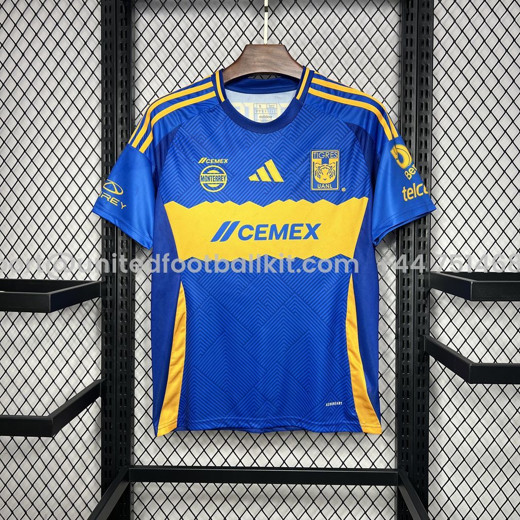 Unitedfootballkit.com | Tigres UANL 24-25 Away Jersey - Fans Version -Customize Name, Number and Patch | Worldwide Shipping