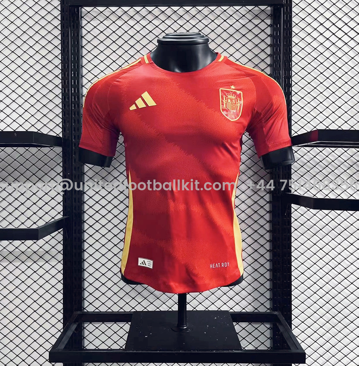 Unitedfootballkit.com | Spain 2024 Home Stadium Jersey - Player Version -Customize Name, Number and Patch | Worldwide Shipping