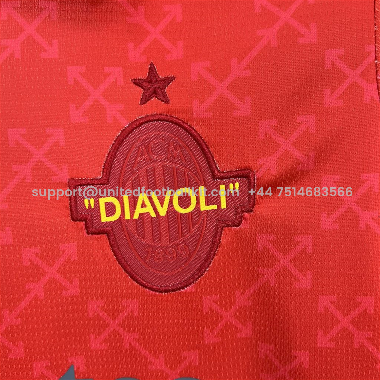 Unitedfootballkit.com | AC Milan 24-25 Fourth Red “Diavoli” Special Edition Kids Kit -Customize Name, Number and Patch | Worldwide Shipping