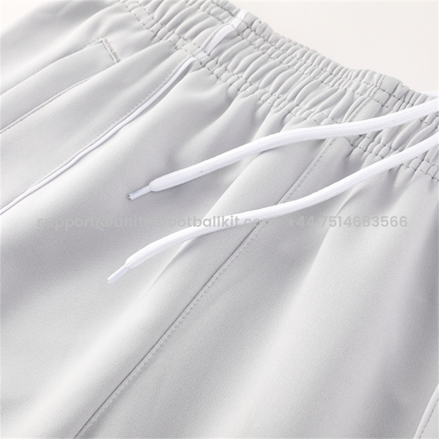 Unitedfootballkit.com | Real Madrid 25-26 Jacket Training Tracksuit - White Jackets & Light Grey Pants -Customize Name, Number and Patch | Worldwide Shipping