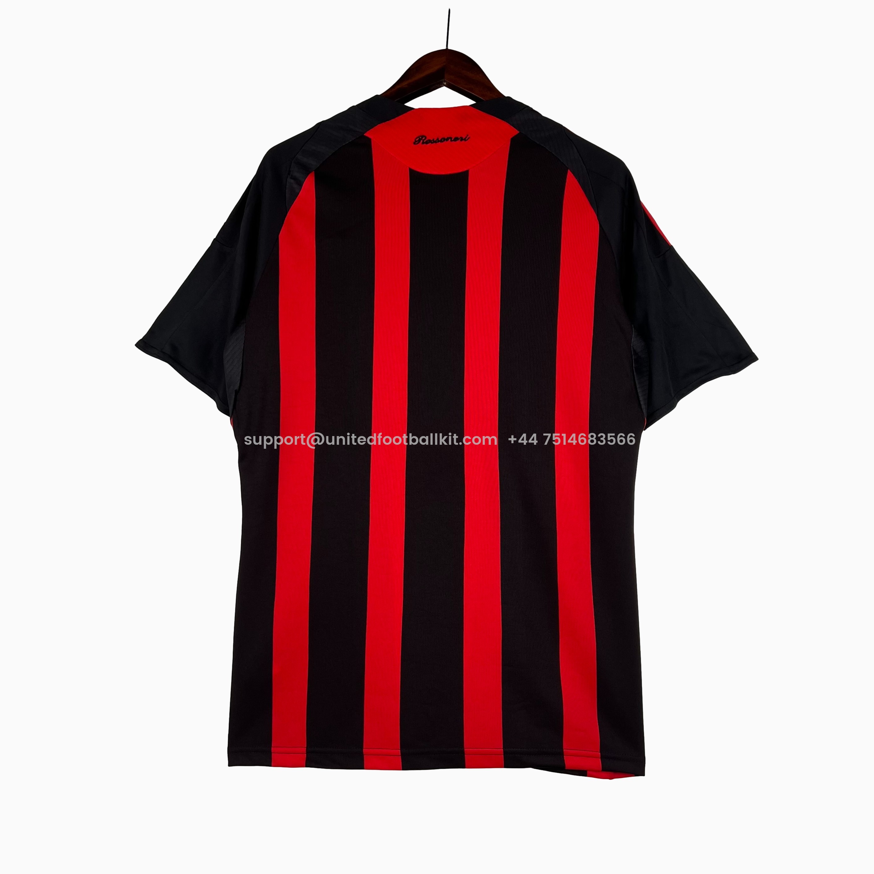 Unitedfootballkit.com | Retro AC Milan 2008-09 Home Stadium Jersey -Customize Name, Number and Patch | Worldwide Shipping