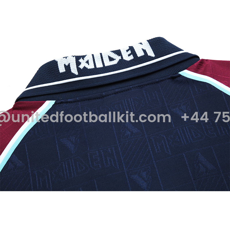 Unitedfootballkit.com | Retro Iron Maiden 1999-01 Home Stadium Jersey -Customize Name, Number and Patch | Worldwide Shipping