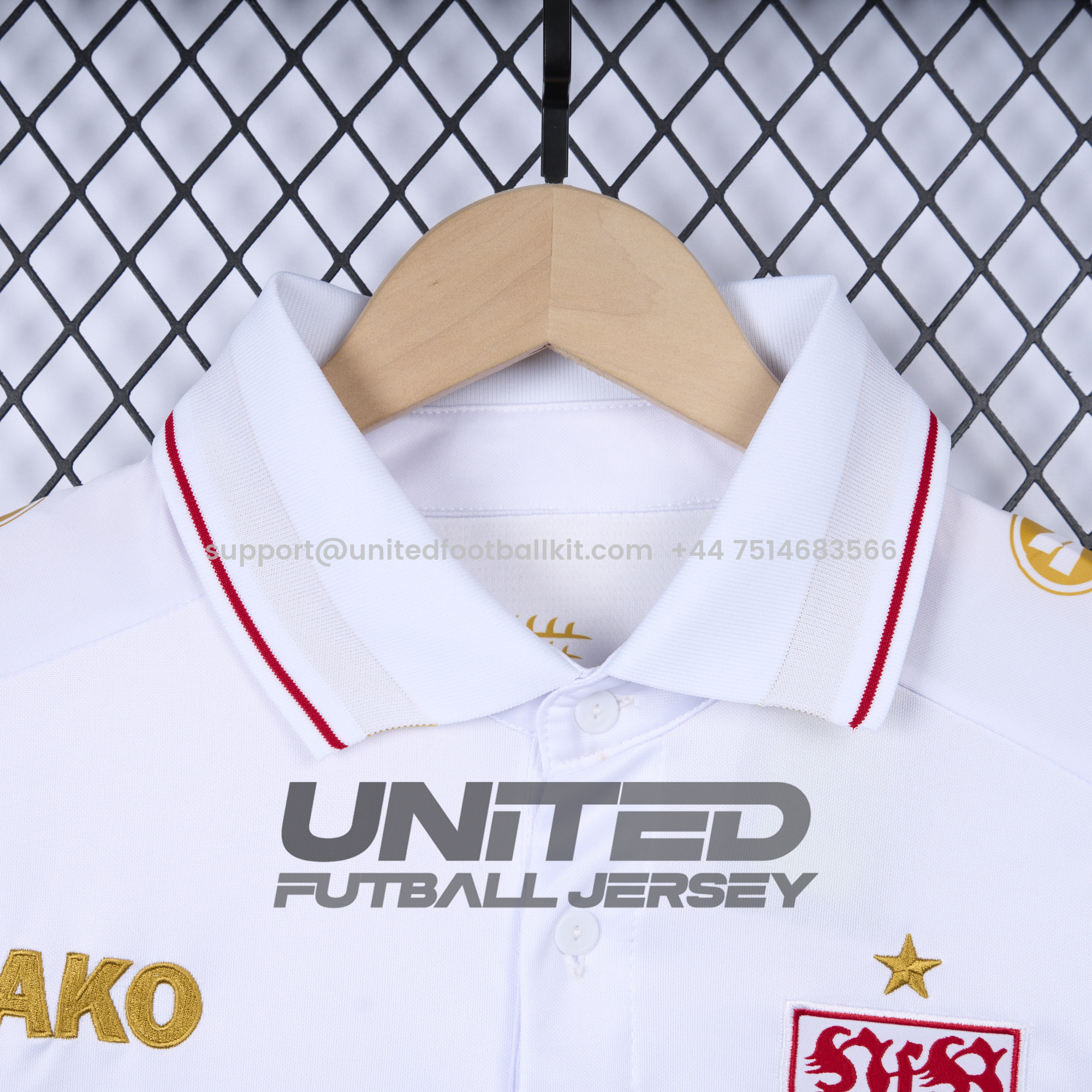Unitedfootballkit.com | VfB Stuttgart 24-25 European Home Jersey - Fans Version -Customize Name, Number and Patch | Worldwide Shipping