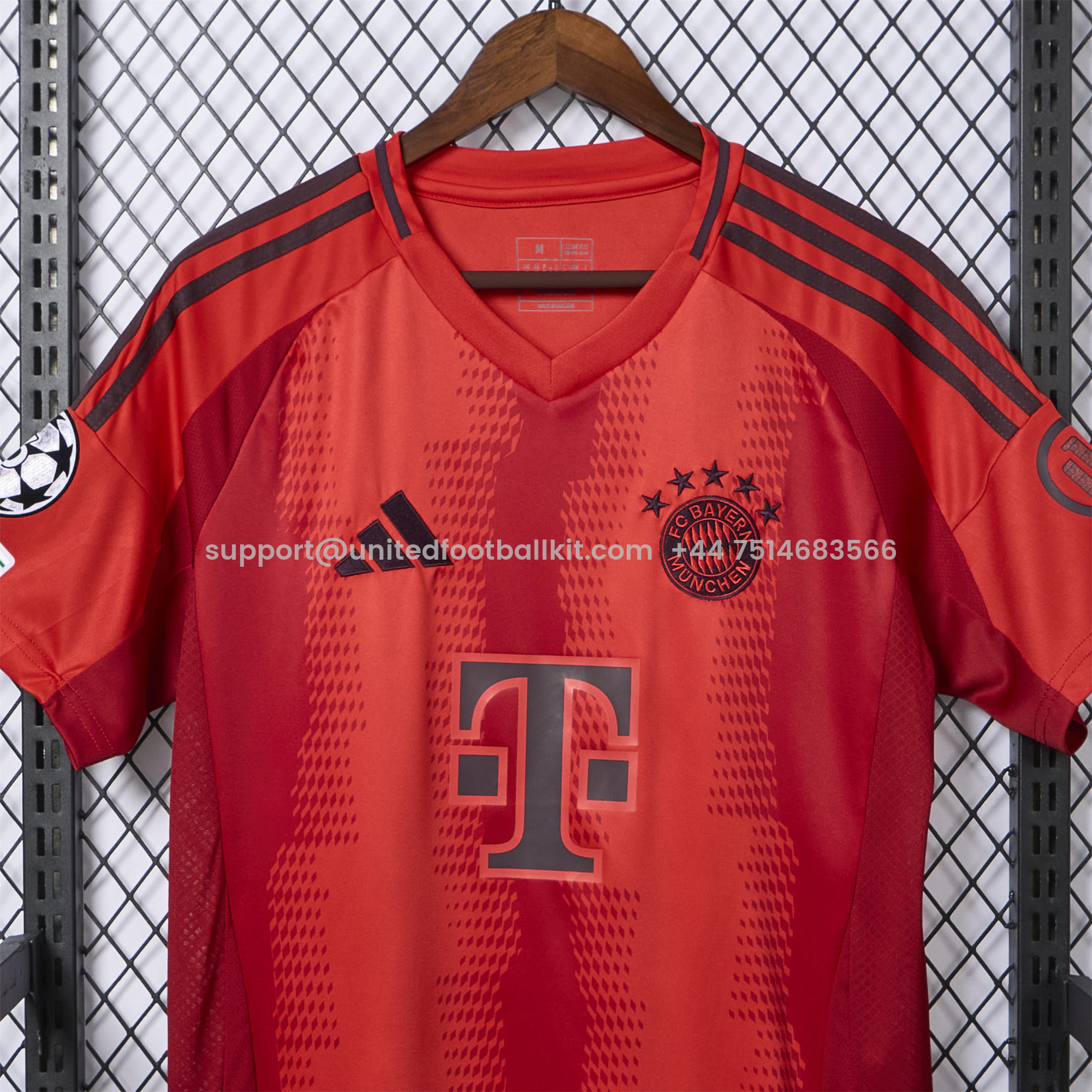 Unitedfootballkit.com | Bayern Munich 24-25 Home Stadium Jersey - Fans Version -Customize Name, Number and Patch | Worldwide Shipping