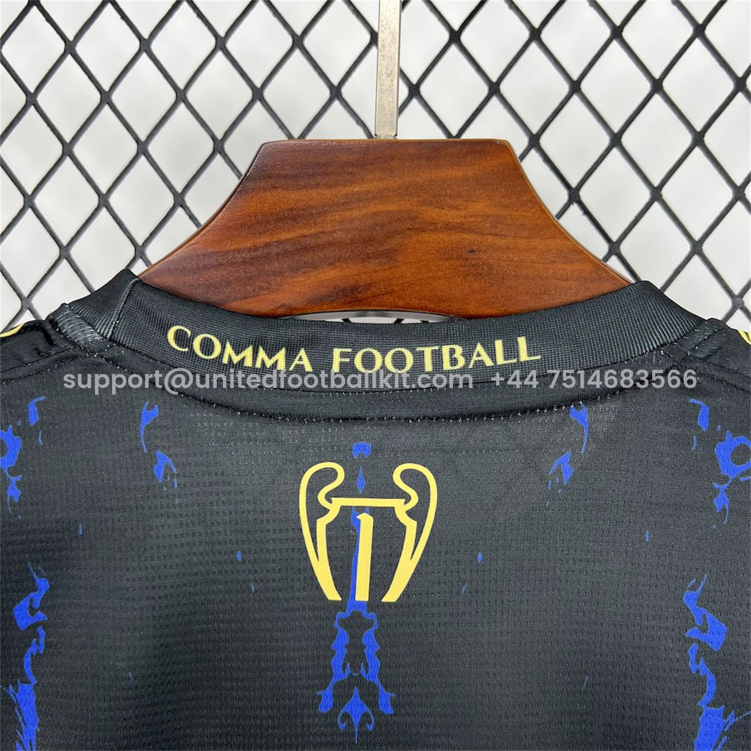 Unitedfootballkit.com | Paris Saint-Germain PSG 25-26 Champions League Commemorative Edition Blue Red Eiffel Tower T-shirts -Customize Name, Number and Patch | Worldwide Shipping