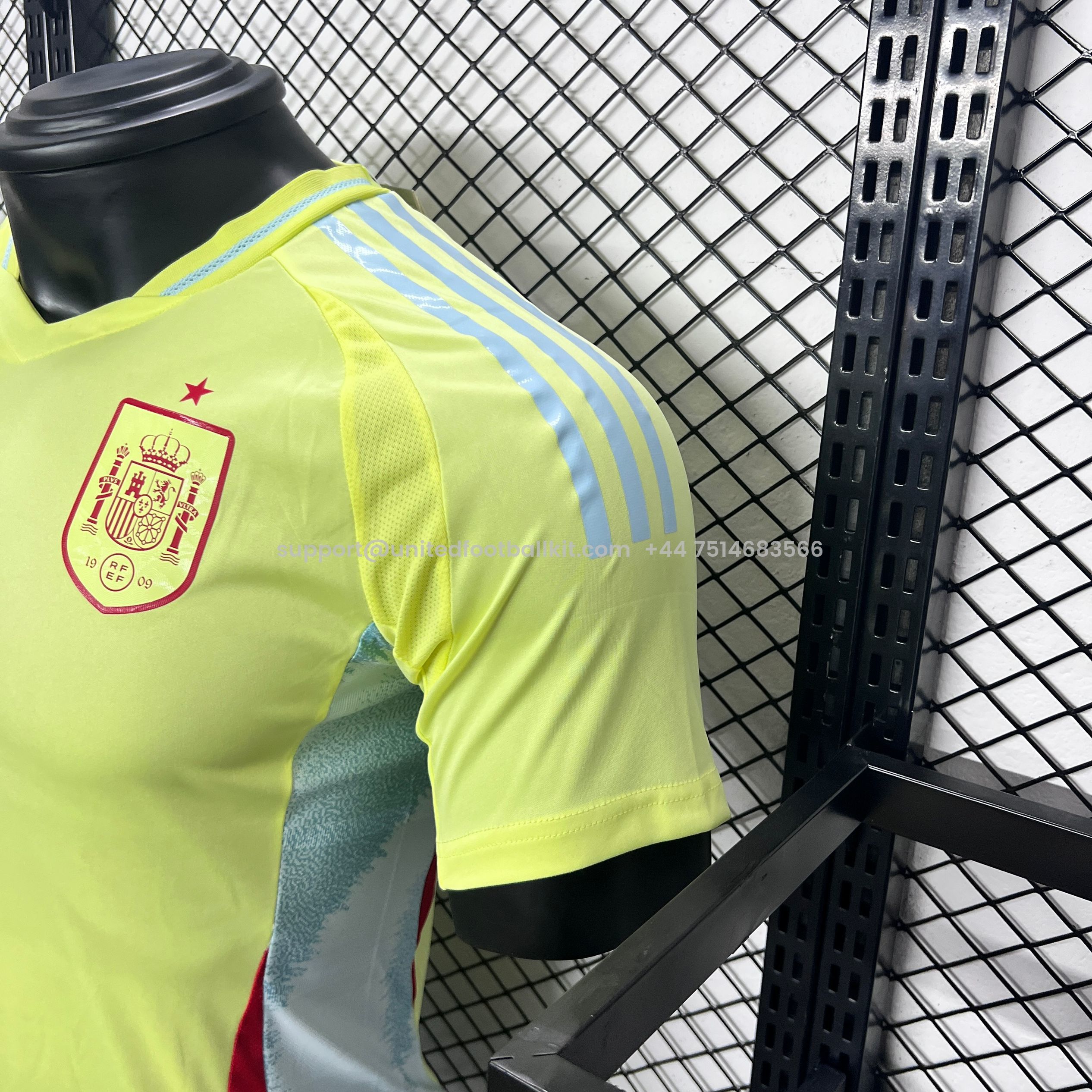 Unitedfootballkit.com | Spain 2024 Away Stadium Jersey - Player Version -Customize Name, Number and Patch | Worldwide Shipping