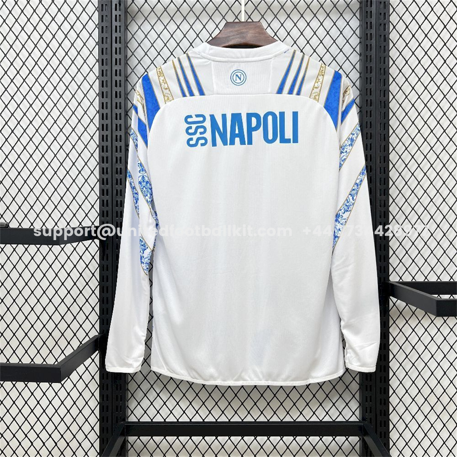Unitedfootballkit.com | Napoli 25-26 CocaCola White Special Jersey - Fans Version -Customize Name, Number and Patch | Worldwide Shipping
