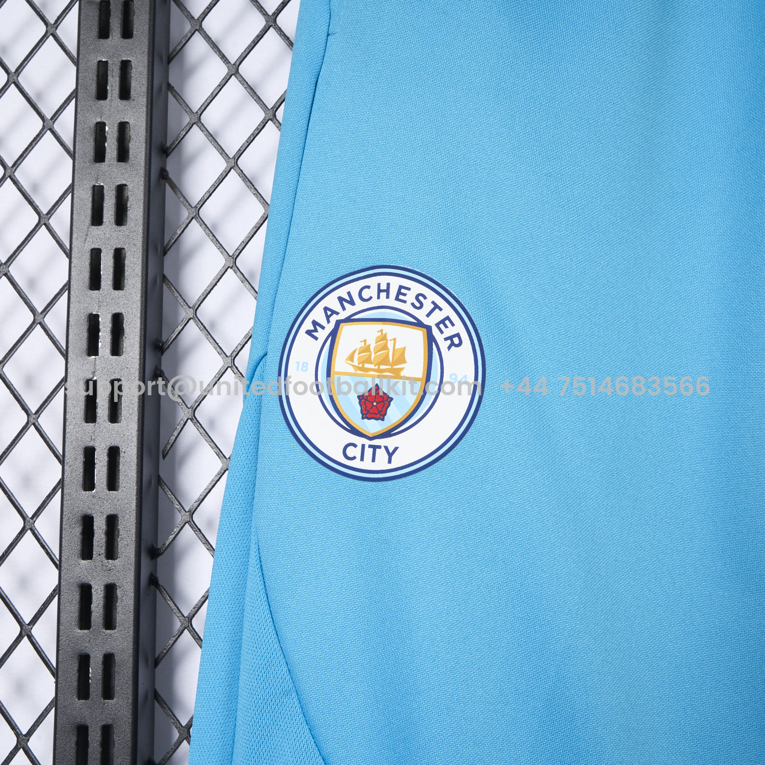 Unitedfootballkit.com | Manchester City 24-25 Sky Blue Training Pants - Player Version -Customize Name, Number and Patch | Worldwide Shipping