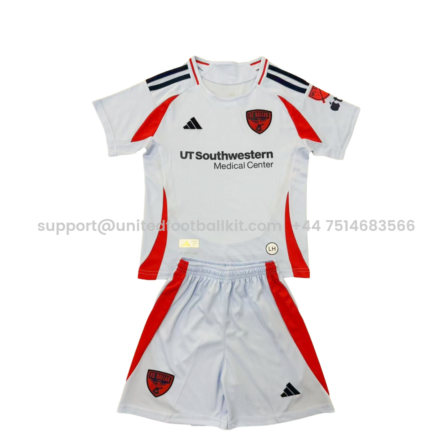 Unitedfootballkit.com | Dallas 25-26 Away Men's Adult Jersey Set - Fans Version -Customize Name, Number and Patch | Worldwide Shipping