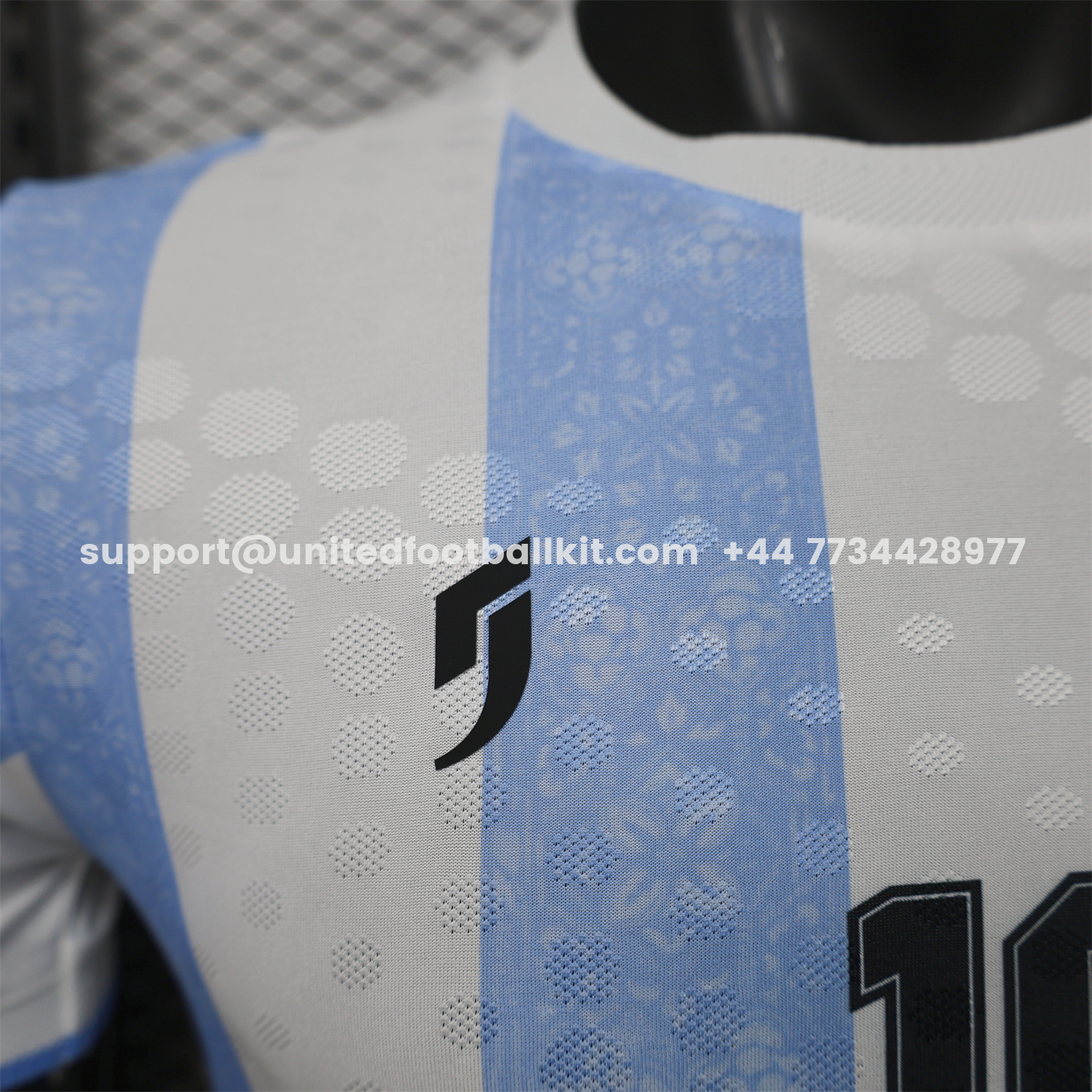 Unitedfootballkit.com | Argentina 2026 White Blue Maradona Special Kit - Player Version -Customize Name, Number and Patch | Worldwide Shipping