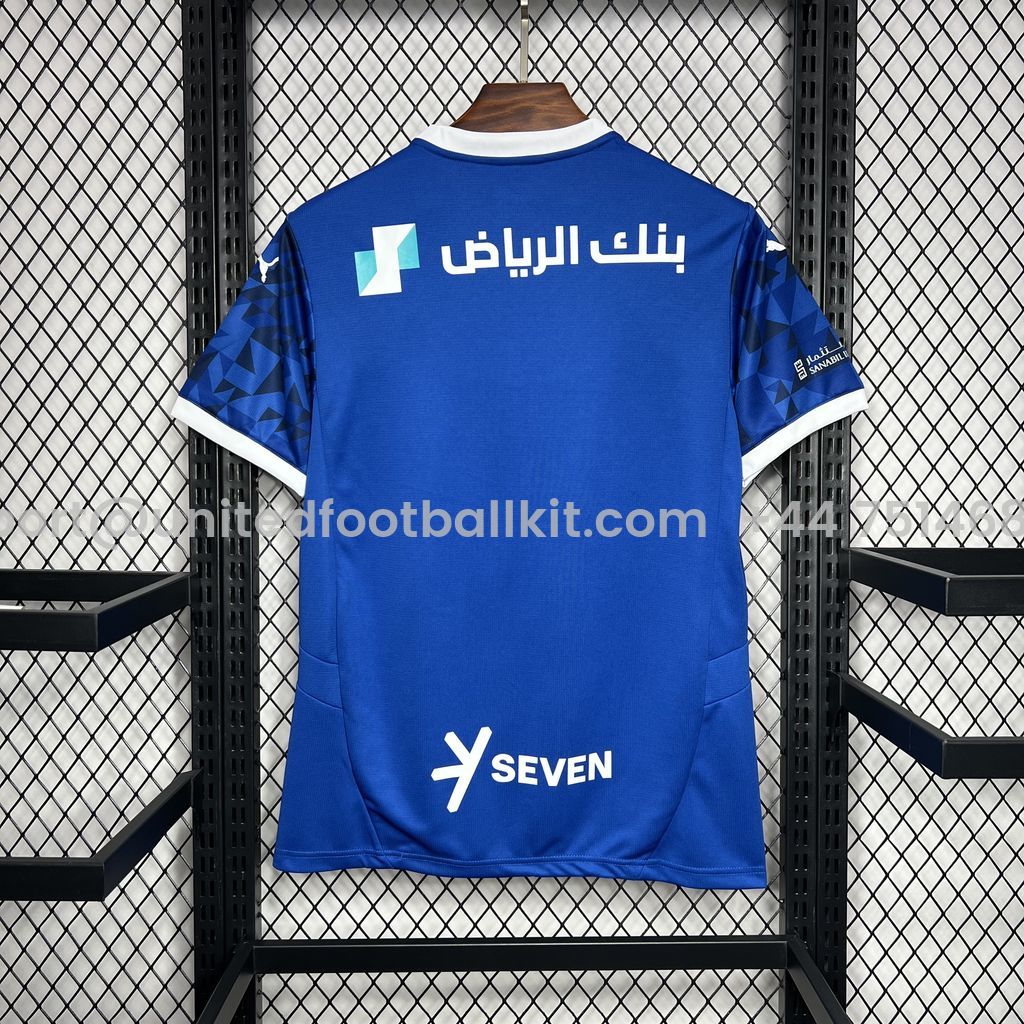 Unitedfootballkit.com | Al Hilal Riyadh Crescent 24-25 Home Jersey - Fans Version -Customize Name, Number and Patch | Worldwide Shipping