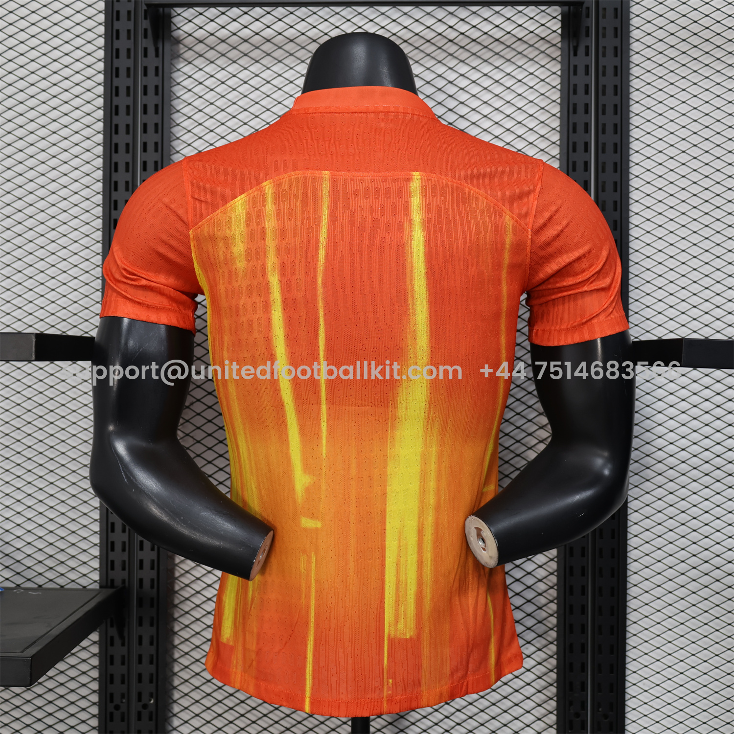Unitedfootballkit.com | Barcelona 25-26 Spotify Orange & Yellow Special Jersey - Player Version -Customize Name, Number and Patch | Worldwide Shipping