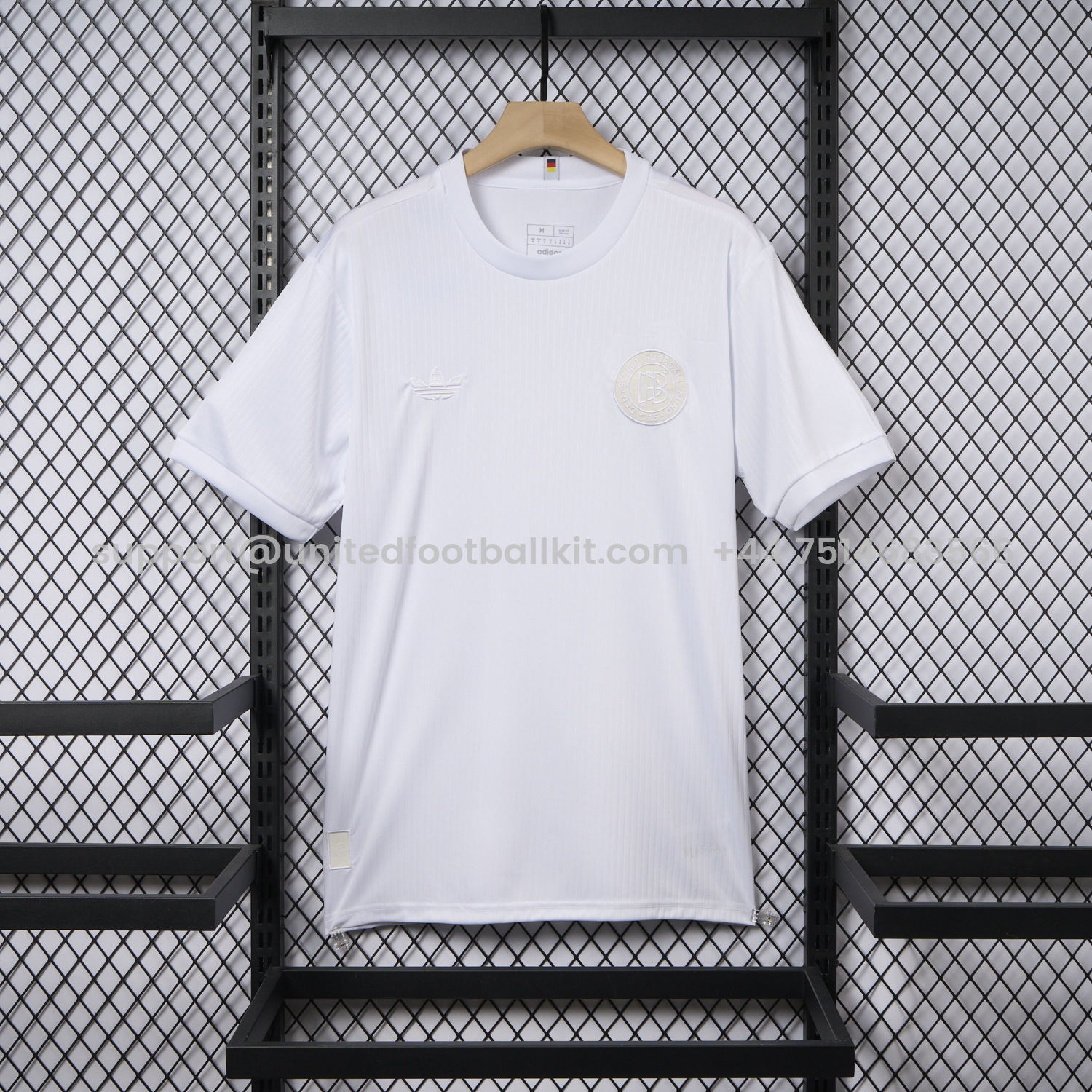 Unitedfootballkit.com | Germany 2025 125-Year Anniversary Pure White Special Jersey - Fans Version -Customize Name, Number and Patch | Worldwide Shipping