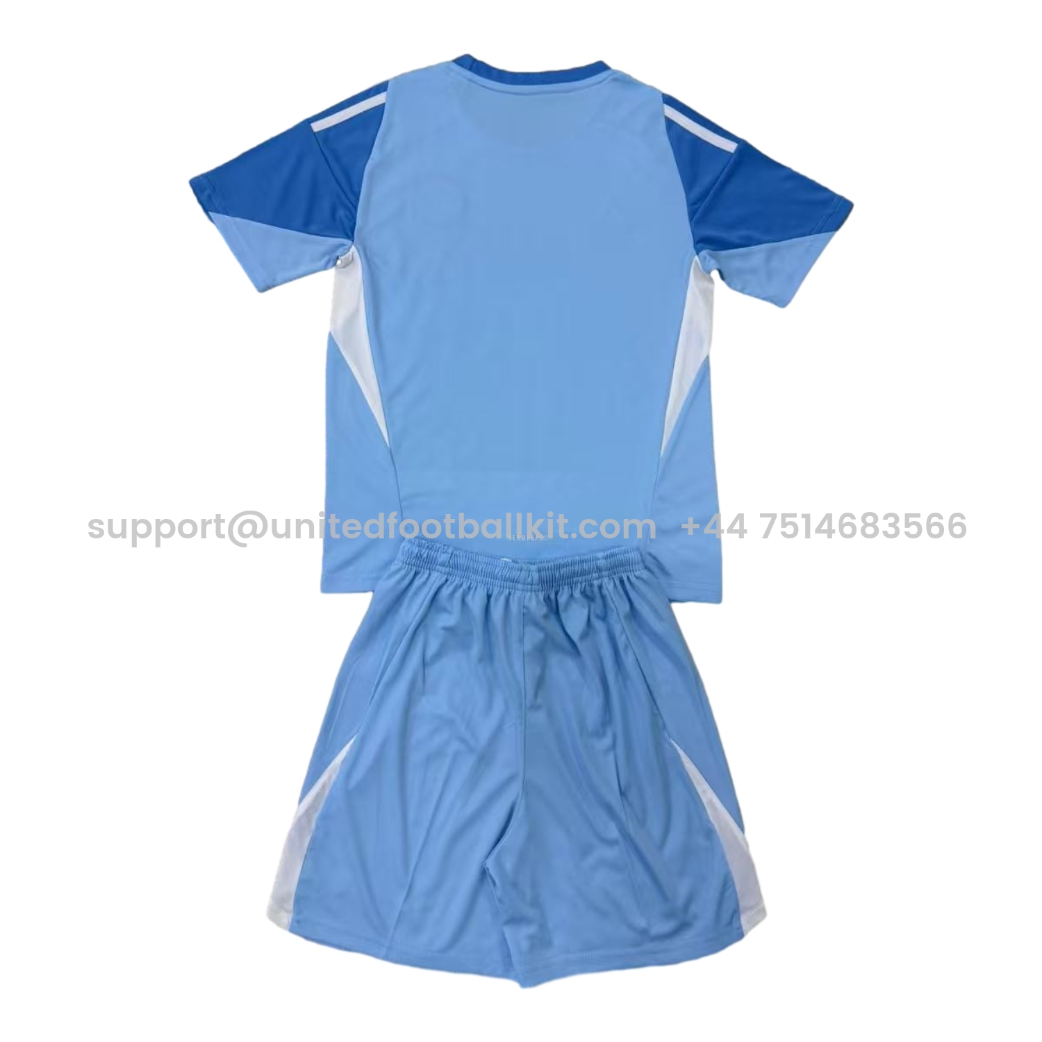 Unitedfootballkit.com | INT M.A.M 25-26 Blue Goalkeeper Kids Kit -Customize Name, Number and Patch | Worldwide Shipping
