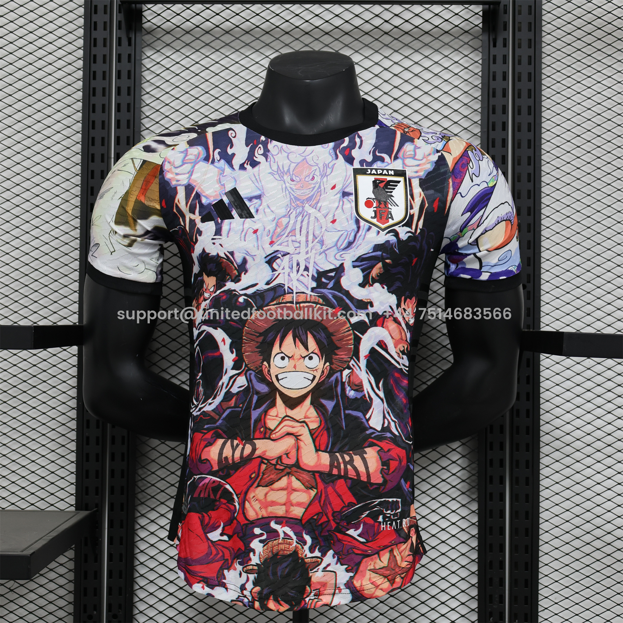 Unitedfootballkit.com | Japan 2024 ONE PIECE Luffy Special Edition Jersey - Player Version -Customize Name, Number and Patch | Worldwide Shipping