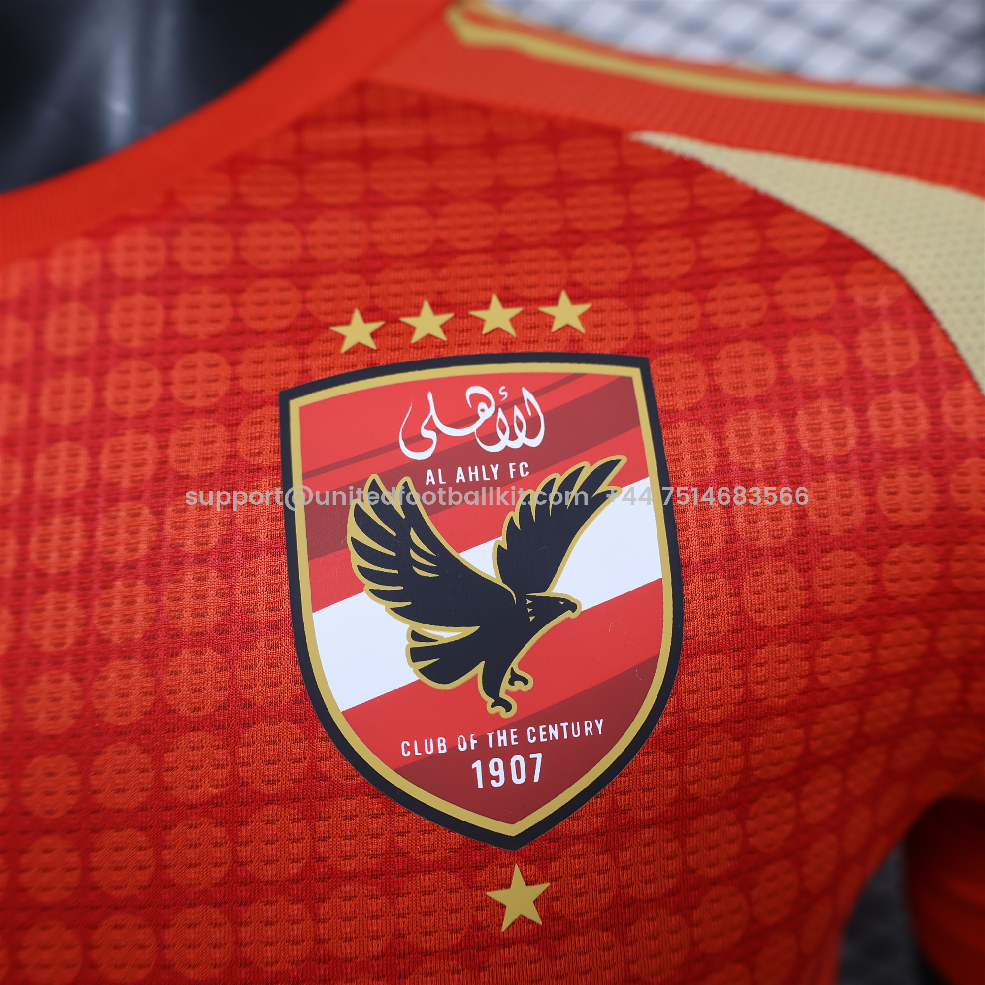 Unitedfootballkit.com | Al Ahly SC 24-25 Home Jersey - Player Version -Customize Name, Number and Patch | Worldwide Shipping