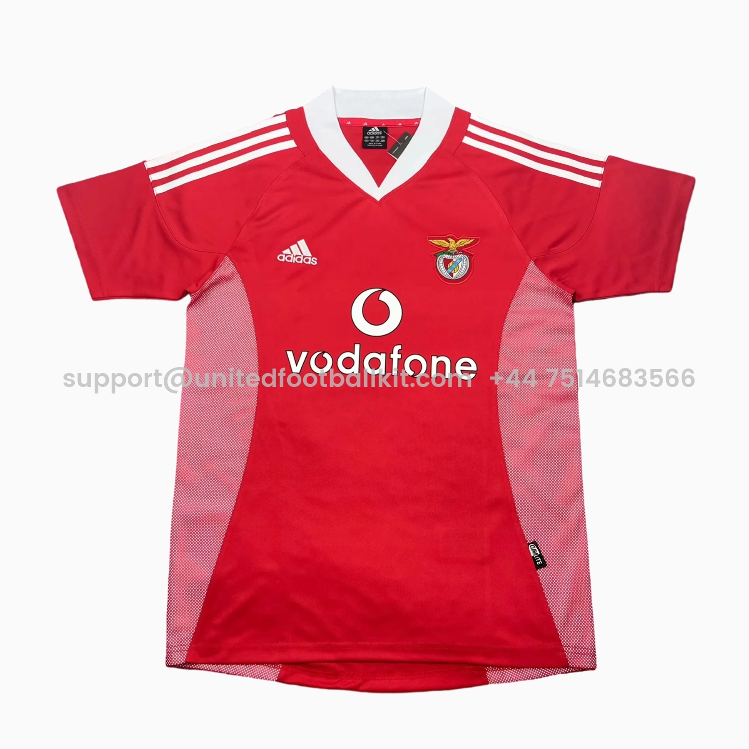 Unitedfootballkit.com | Retro Benfica 2002-03 Home Jersey -Customize Name, Number and Patch | Worldwide Shipping