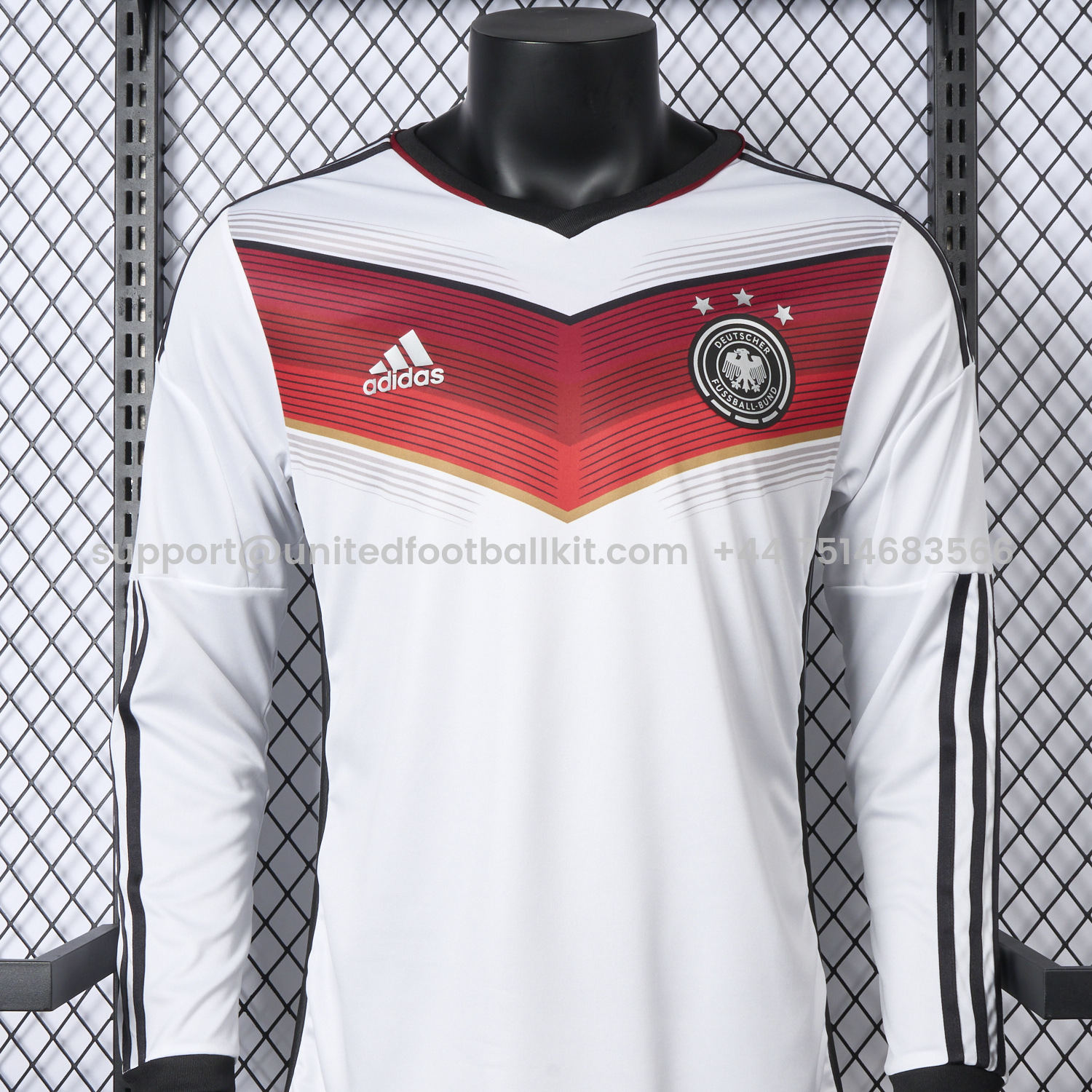 Unitedfootballkit.com | Retro Germany 2014 Home Long Sleeves Jersey - Player Version -Customize Name, Number and Patch | Worldwide Shipping