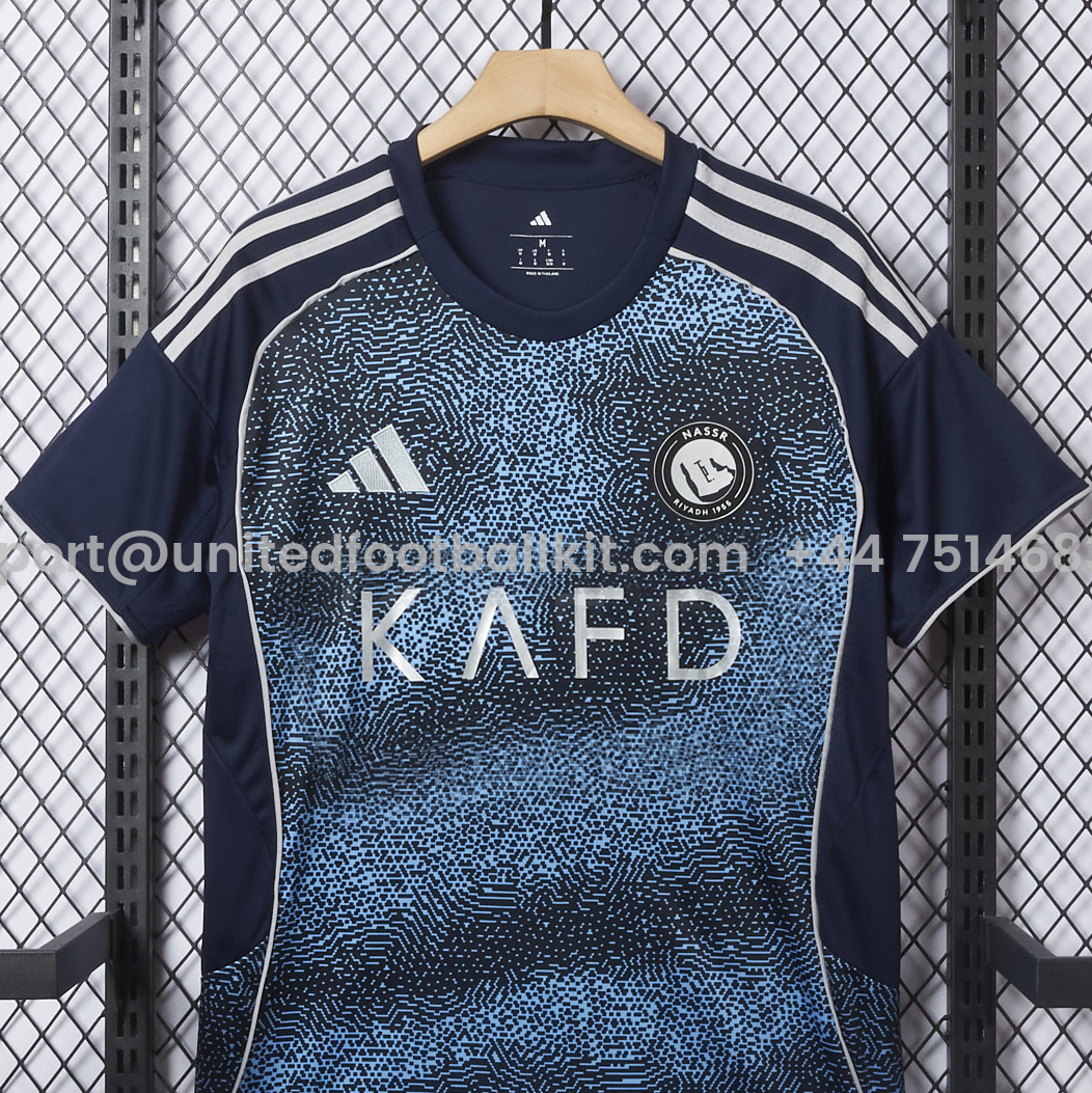 Unitedfootballkit.com | Al Nassr Riyadh Victory 25-26 Third Jersey - Fans Version -Customize Name, Number and Patch | Worldwide Shipping