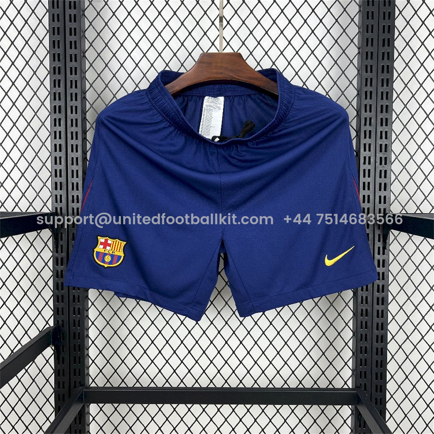 Unitedfootballkit.com | Barcelona 25-26 Home Blue Shorts - Fans Version -Customize Name, Number and Patch | Worldwide Shipping