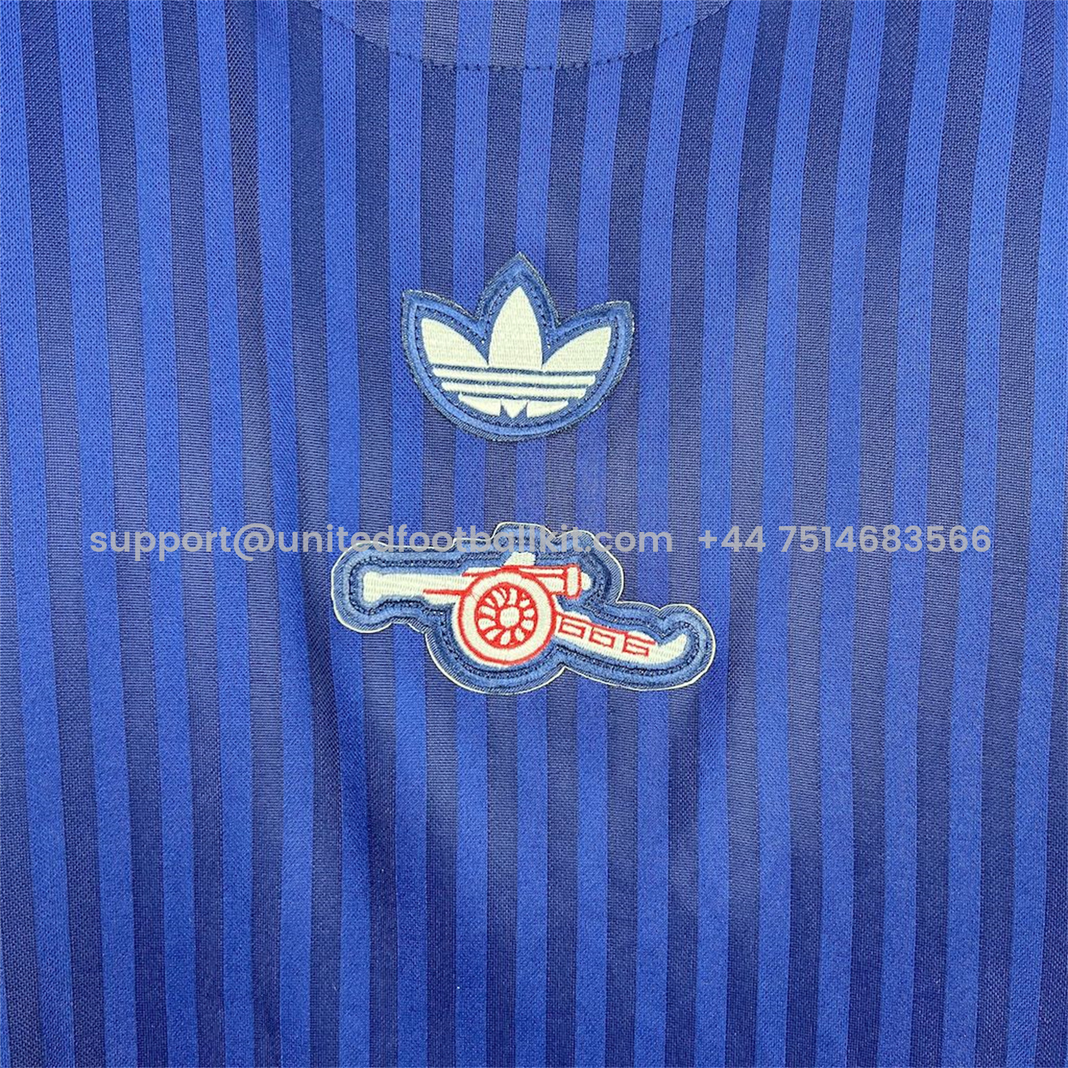 Unitedfootballkit.com | Arsenal 24-25 Blue Icon Retro Jersey - Fans Version -Customize Name, Number and Patch | Worldwide Shipping