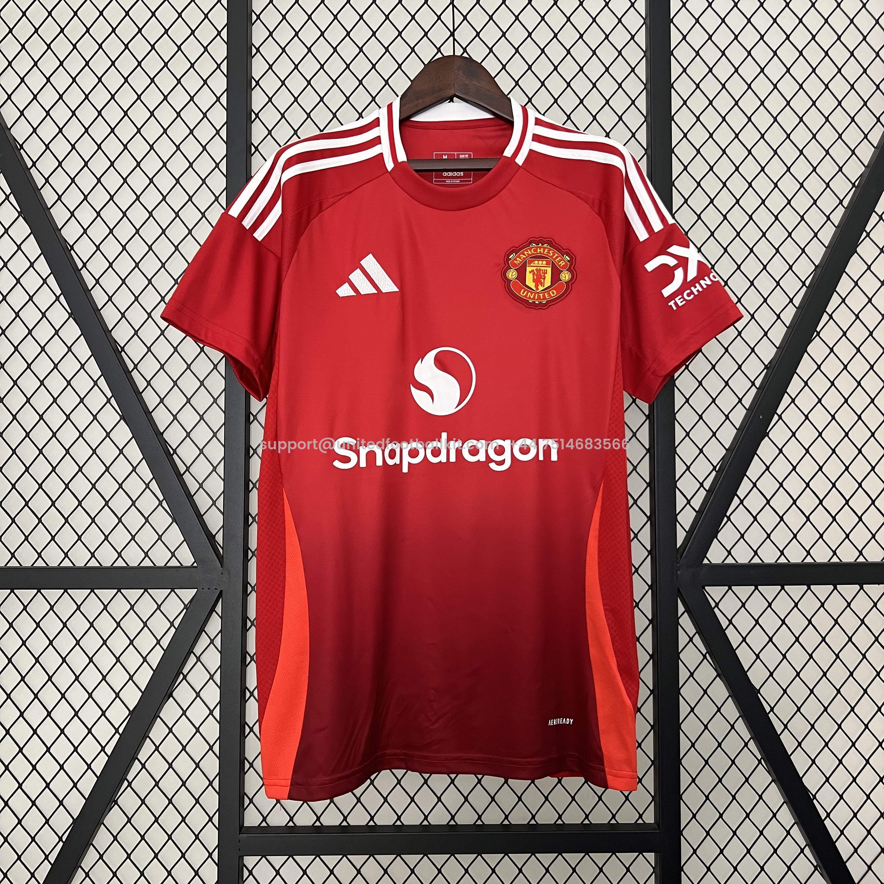 Unitedfootballkit.com | Manchester United 24-25 Home Stadium Jersey - Fans Version -Customize Name, Number and Patch | Worldwide Shipping