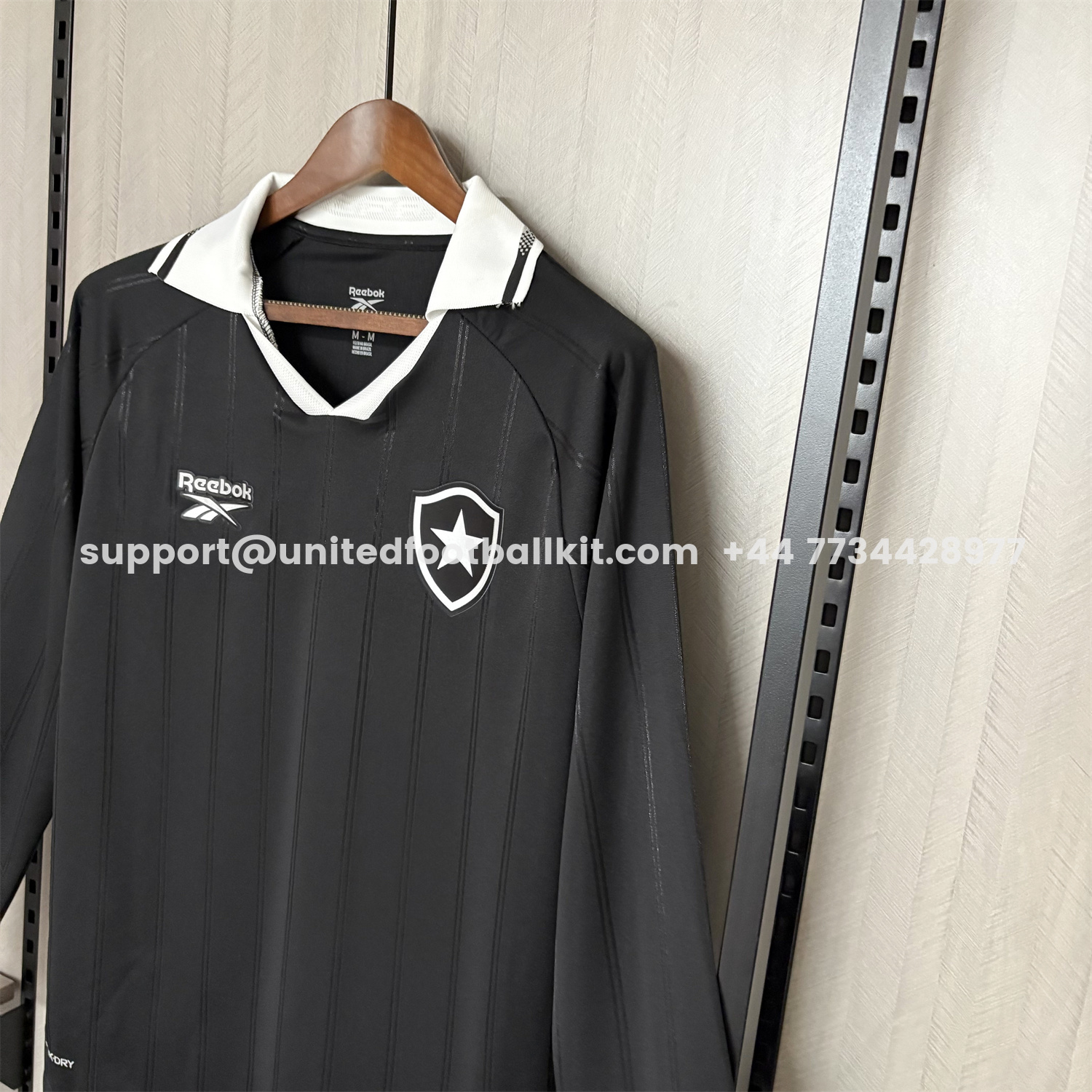 Unitedfootballkit.com | Botafogo 25-26 Away Long Sleeves Unsponsored Jersey - Fans Version -Customize Name, Number and Patch | Worldwide Shipping