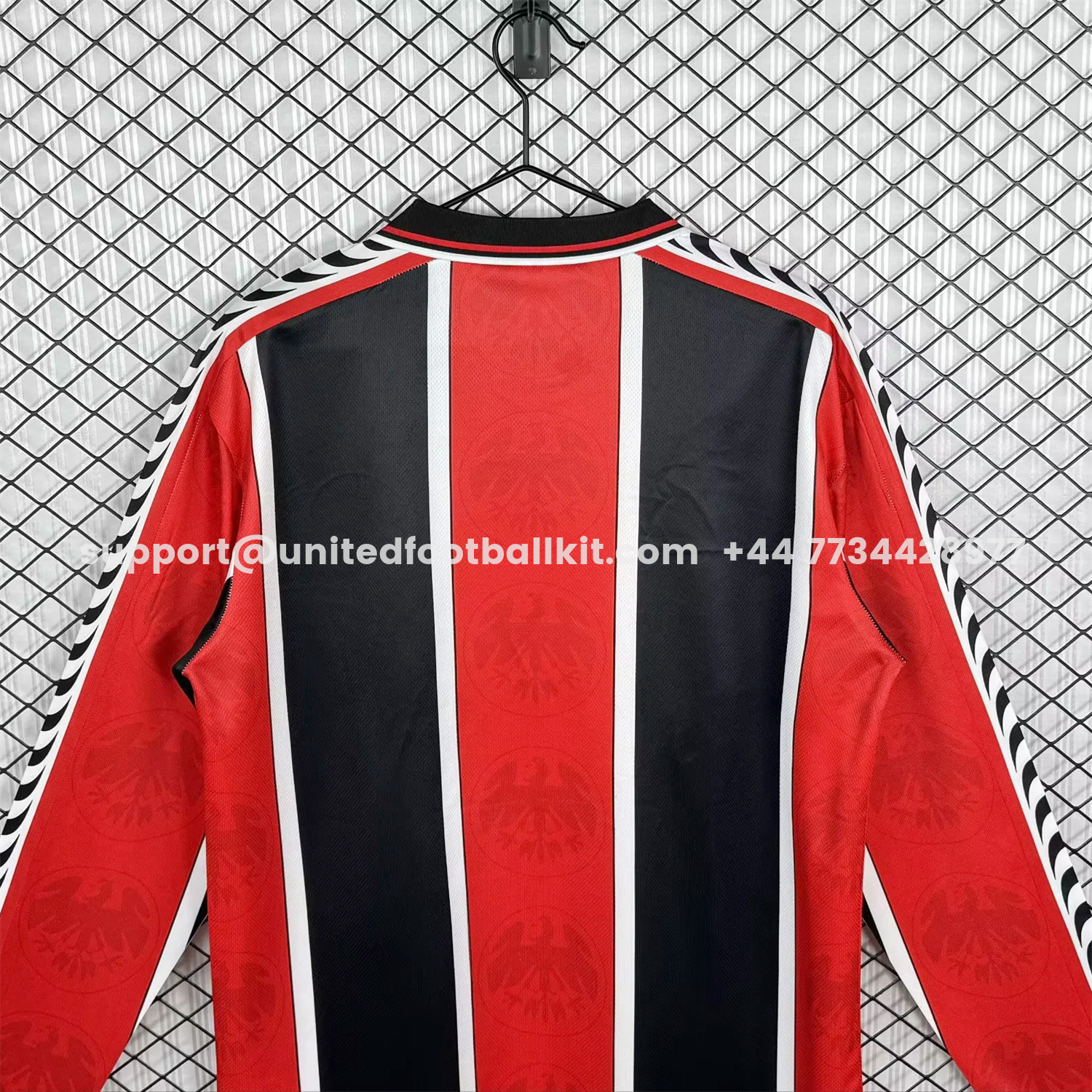 Unitedfootballkit.com | Retro Frankfurt 1996-98 Home Long Sleeves Jersey -Customize Name, Number and Patch | Worldwide Shipping