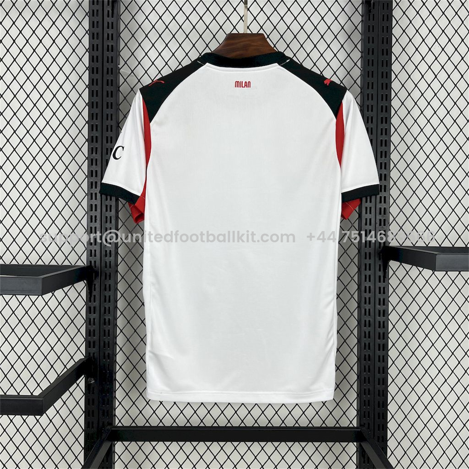 Unitedfootballkit.com | AC Milan 25-26 Away White Jersey - Fans Version -Customize Name, Number and Patch | Worldwide Shipping