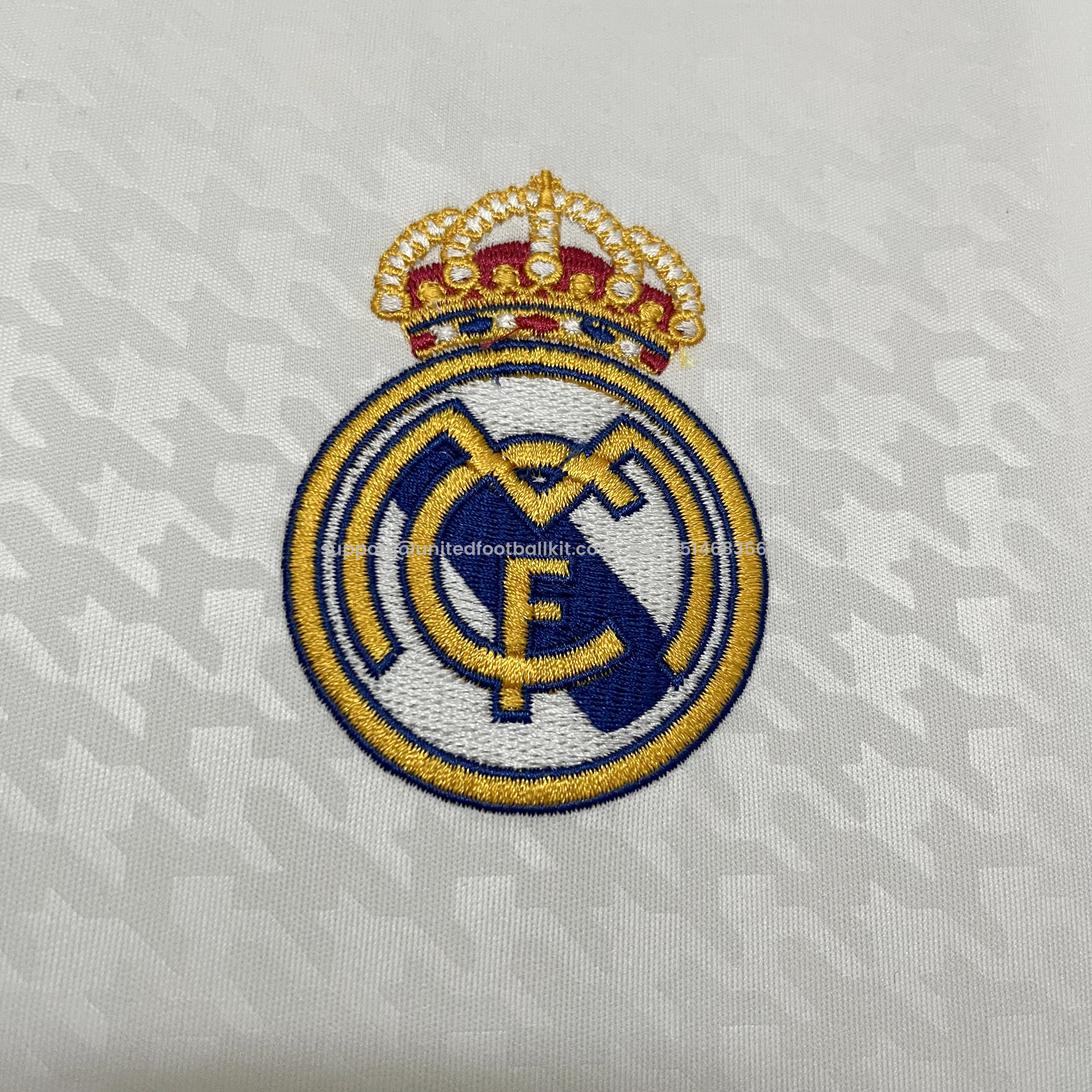 Unitedfootballkit.com | Real Madrid 24-25 Home Stadium Jersey - Fans Version -Customize Name, Number and Patch | Worldwide Shipping