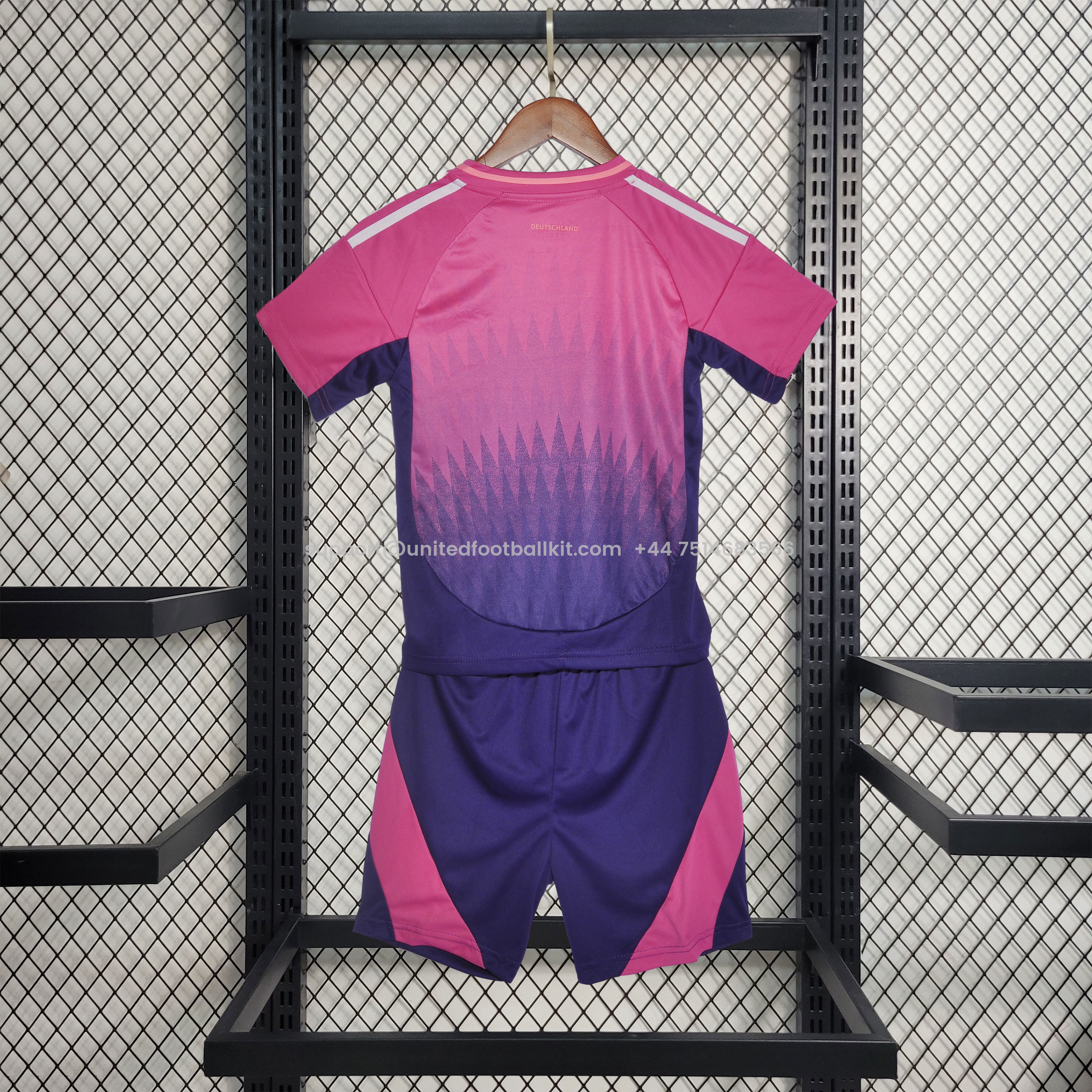 Unitedfootballkit.com | Germany 2024 Away Stadium Kids Kit -Customize Name, Number and Patch | Worldwide Shipping