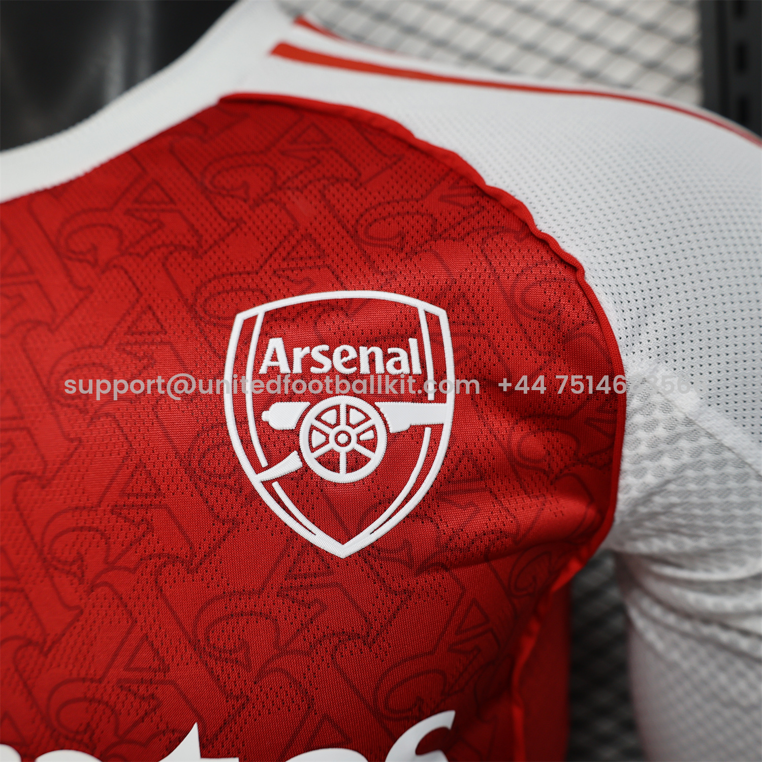 Unitedfootballkit.com | Arsenal 25-26 Home Long Sleeves Jersey - Player Version -Customize Name, Number and Patch | Worldwide Shipping
