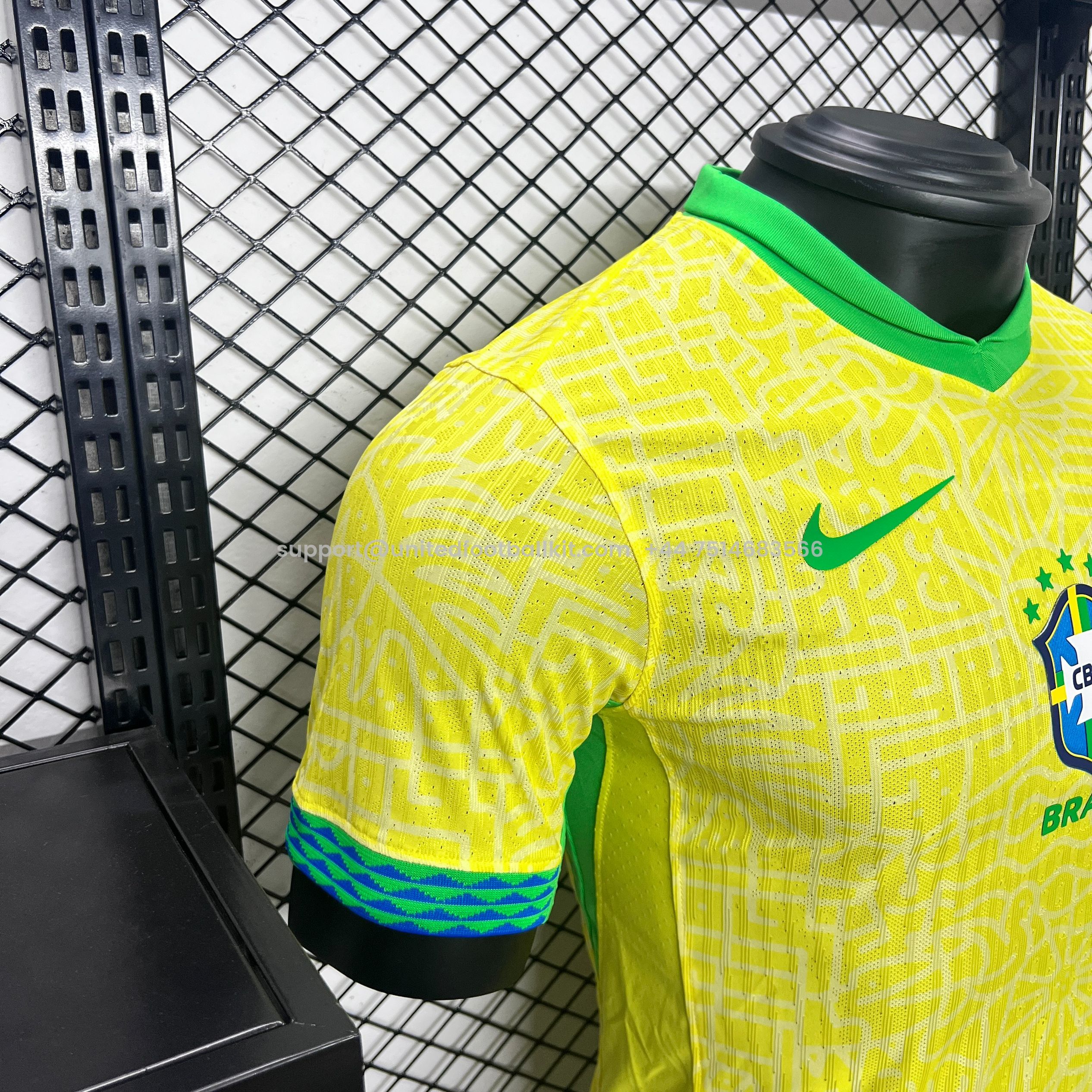 Unitedfootballkit.com | Brazil 2024 Home Stadium Jersey - Player Version -Customize Name, Number and Patch | Worldwide Shipping