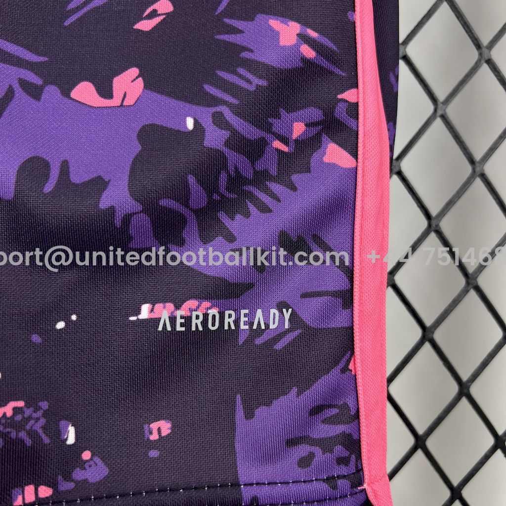 Unitedfootballkit.com | Real Madrid 24-25 Pink & Purple & Black Special Edition Jersey -Customize Name, Number and Patch | Worldwide Shipping
