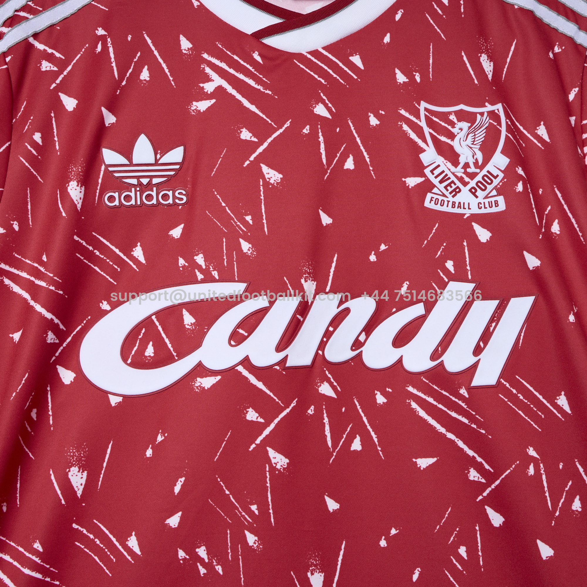 Unitedfootballkit.com | Retro Liver.pool 1989-91 Home Stadium Jersey -Customize Name, Number and Patch | Worldwide Shipping