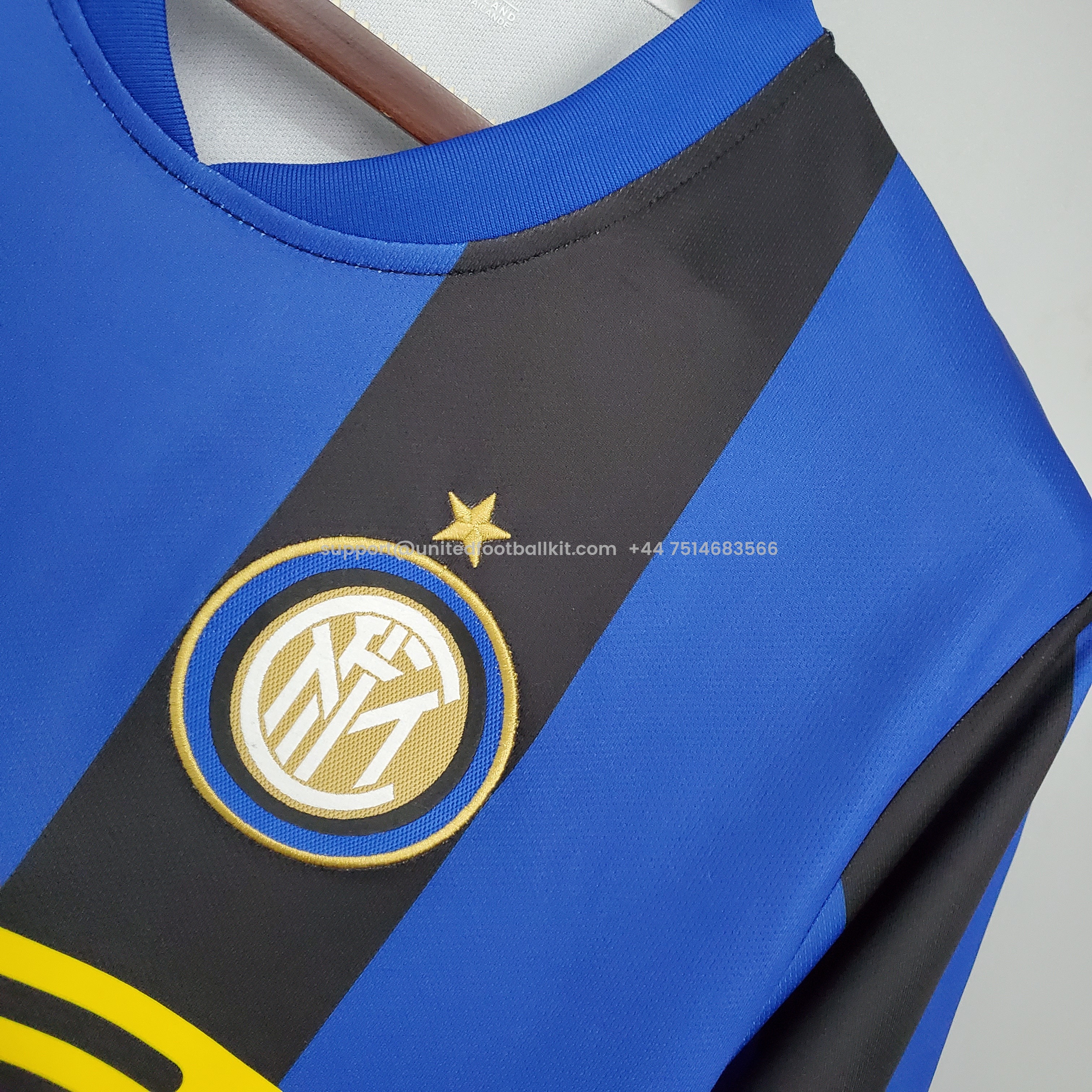 Unitedfootballkit.com | Retro Inter Milan 08-09 Home Stadium Jersey -Customize Name, Number and Patch | Worldwide Shipping