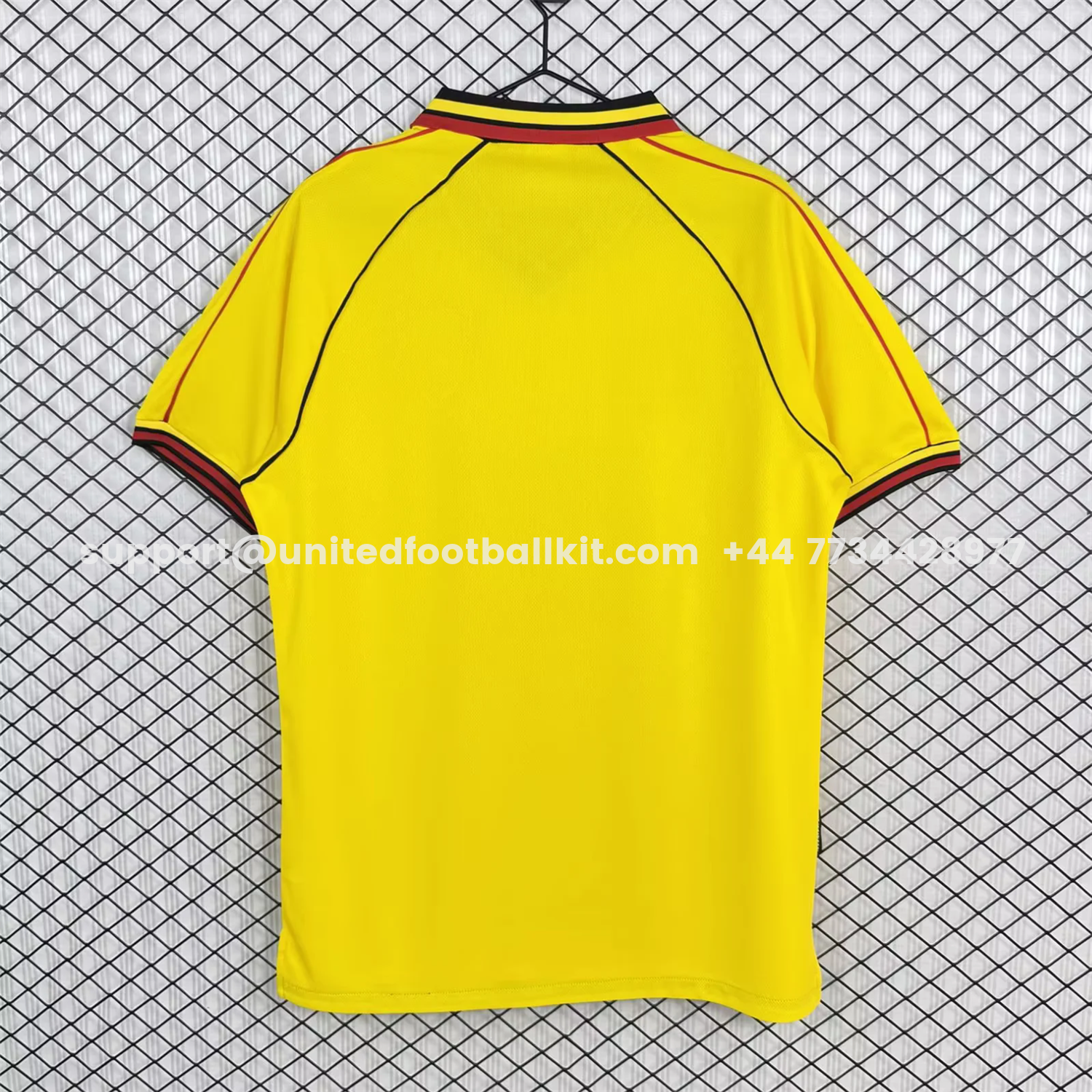Unitedfootballkit.com | Retro Watford 99-01 Home Jersey -Customize Name, Number and Patch | Worldwide Shipping