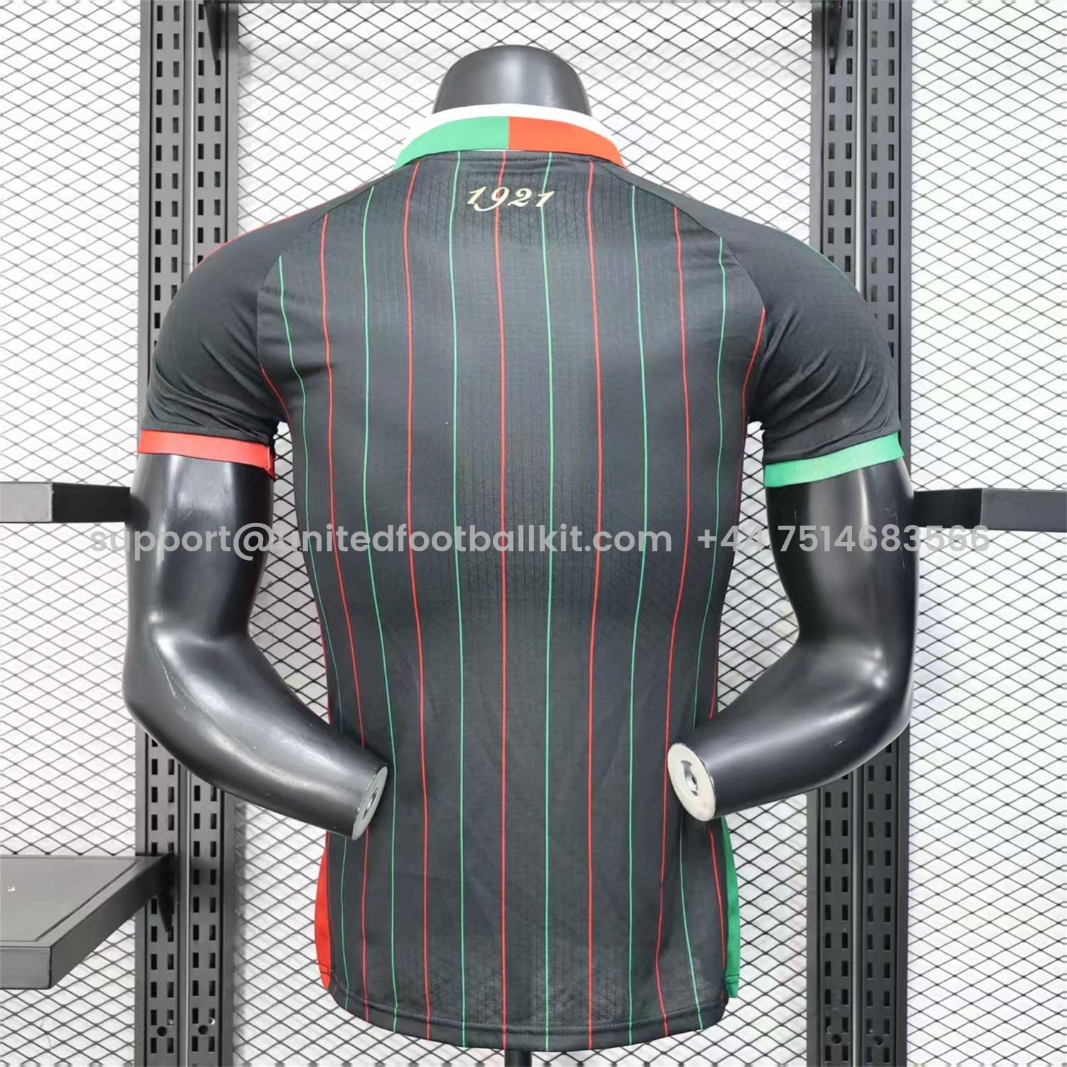 Unitedfootballkit.com | Club Deportivo Palestino Palestine 25-26 Black Special Jersey - Player Version -Customize Name, Number and Patch | Worldwide Shipping